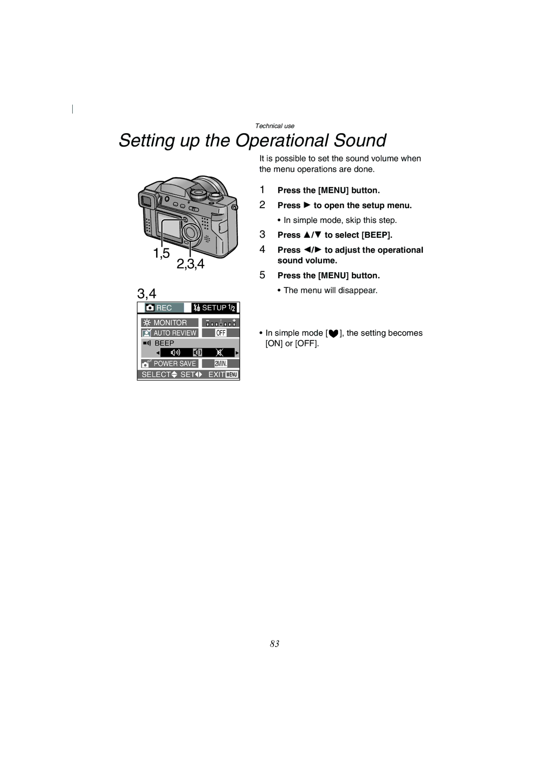 Panasonic DMC-FZ2A operating instructions Monitor 