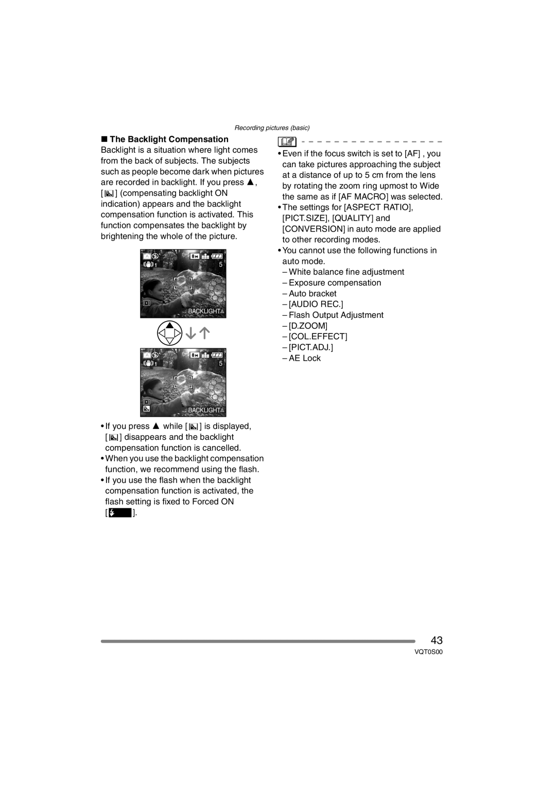 Panasonic DMC-FZ30EB operating instructions Audio REC, Flash Output Adjustment Zoom, Col.Effect Pict.Adj, AE Lock 