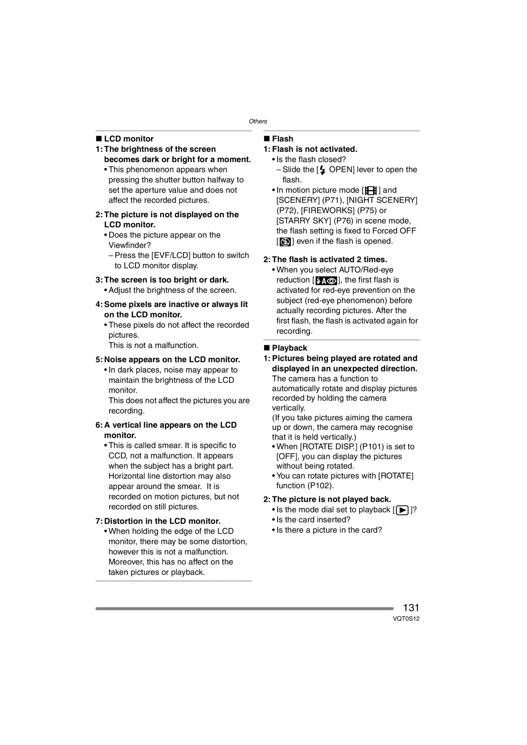 Panasonic DMC-FZ30GN operating instructions 131 