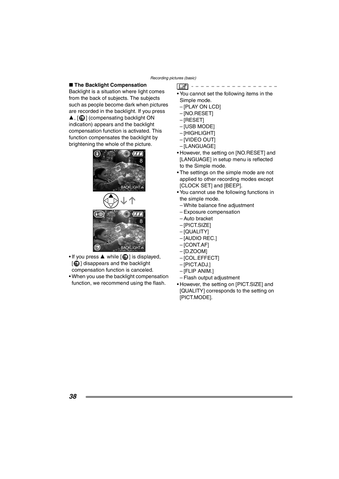 Panasonic DMC-FZ3PP operating instructions PICT.SIZE Quality Audio REC CONT.AF, COL.EFFECT PICT.ADJ Flip Anim 