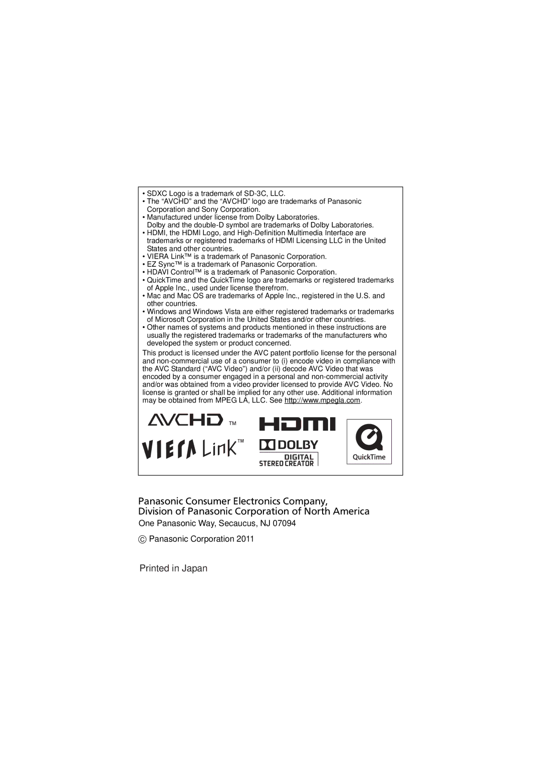 Panasonic DMC-FZ47 owner manual 