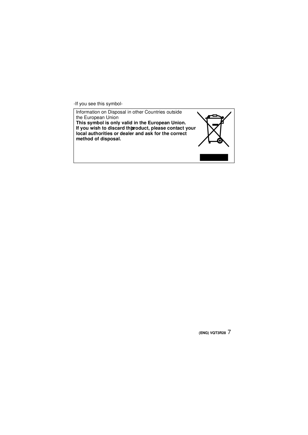 Panasonic DMC-FZ47 owner manual ENG VQT3R28 