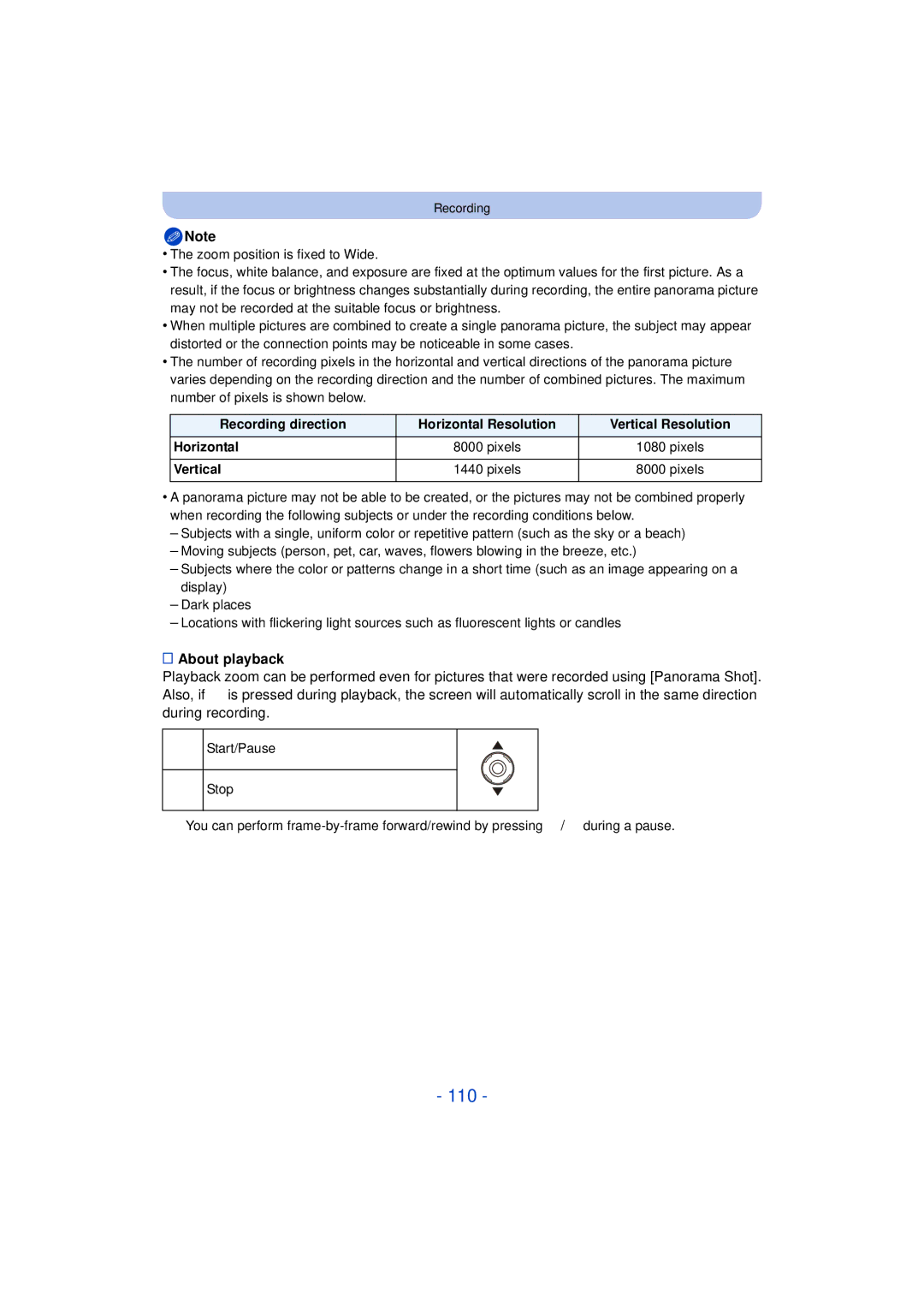 Panasonic DMC-FZ60K, DMC-FZ200K owner manual 110, About playback, Vertical 