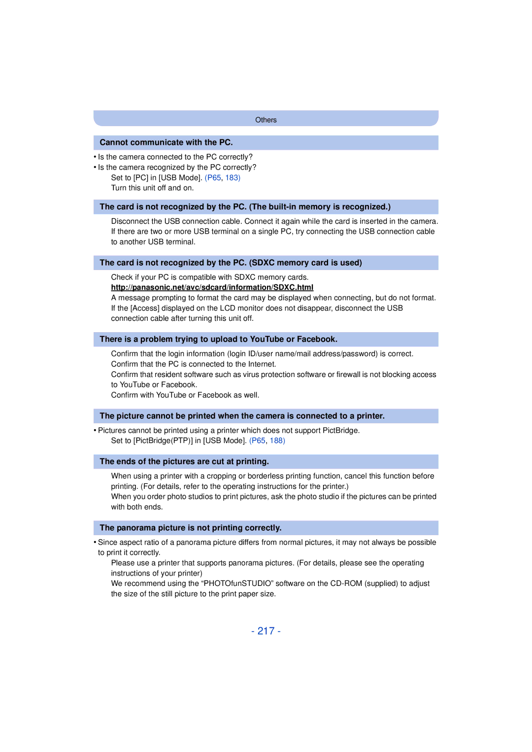 Panasonic DMC-FZ60K, DMC-FZ200K owner manual 217 