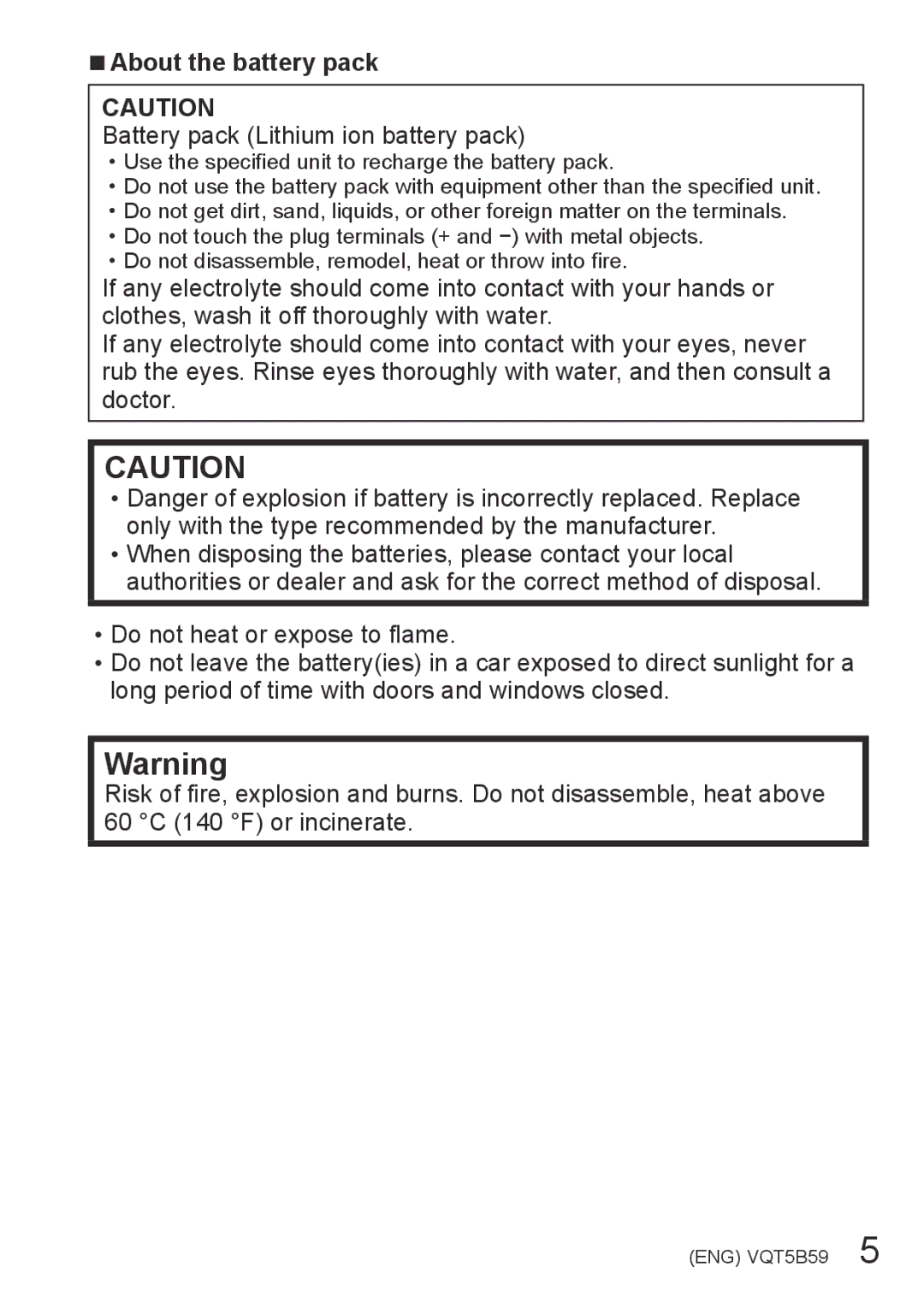 Panasonic DMCFZ70K, DMC-FZ70 owner manual About the battery pack, Battery pack Lithium ion battery pack 