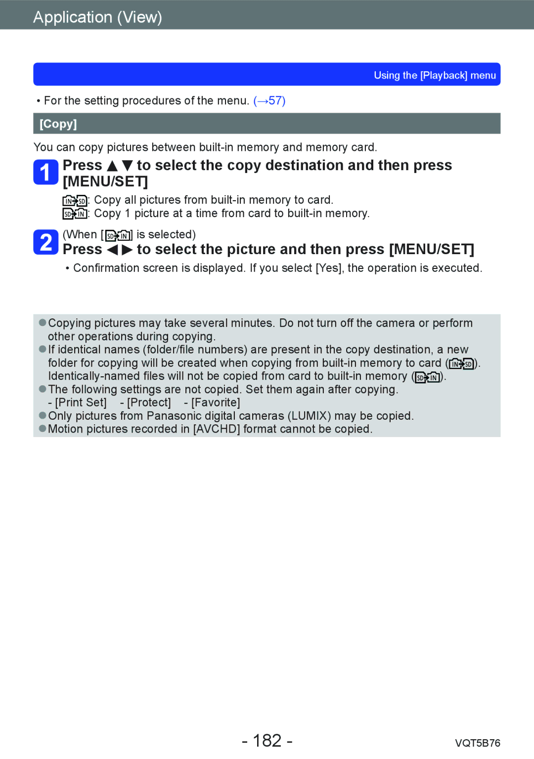 Panasonic DMC-FZ70 owner manual 182, Copy 