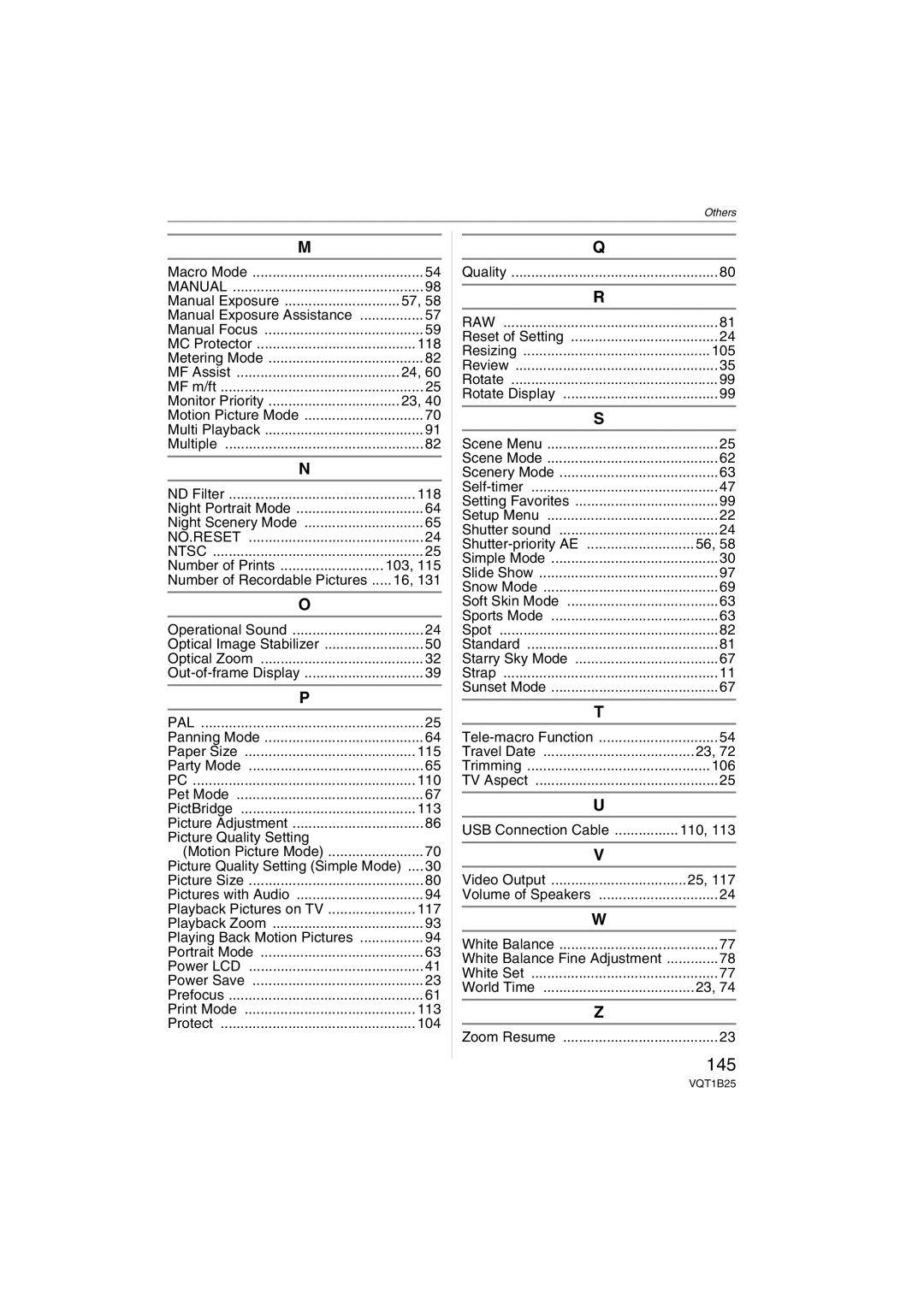 Panasonic DMCFZ8K, DMC-FZ8 operating instructions 145, Number of Prints, Picture Quality Setting Simple Mode 