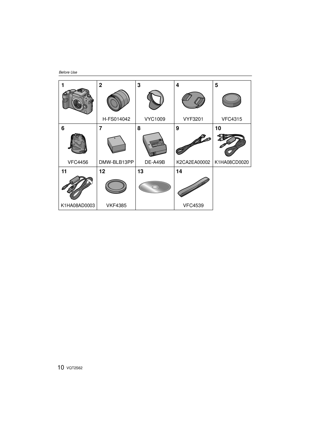 Panasonic DMC-G10K operating instructions DMW-BLB13PP 