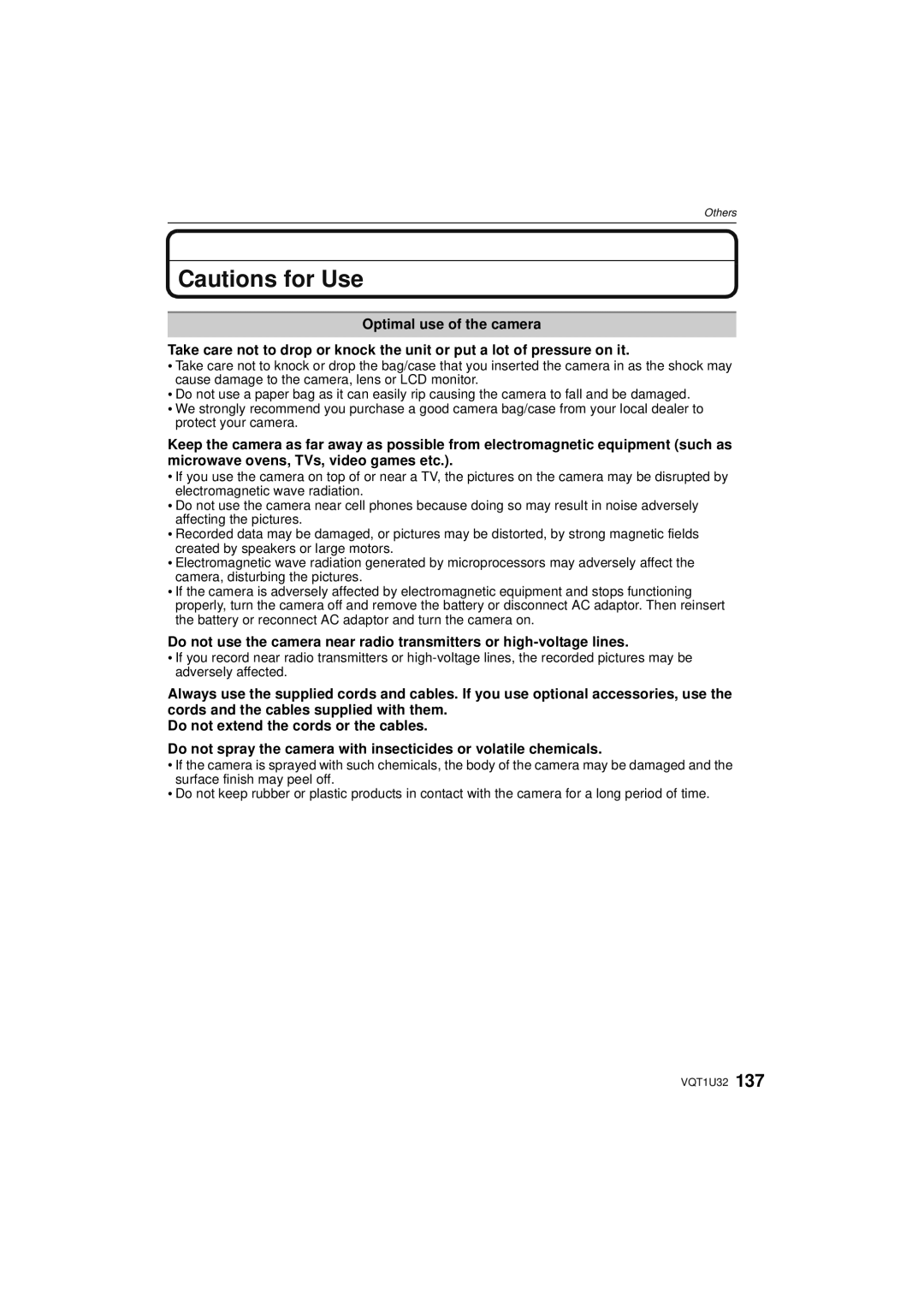 Panasonic DMC-G1K operating instructions Others 