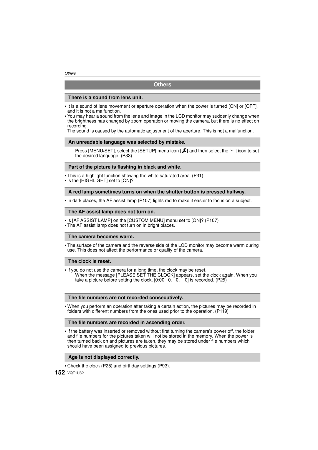 Panasonic DMC-G1K operating instructions Others 