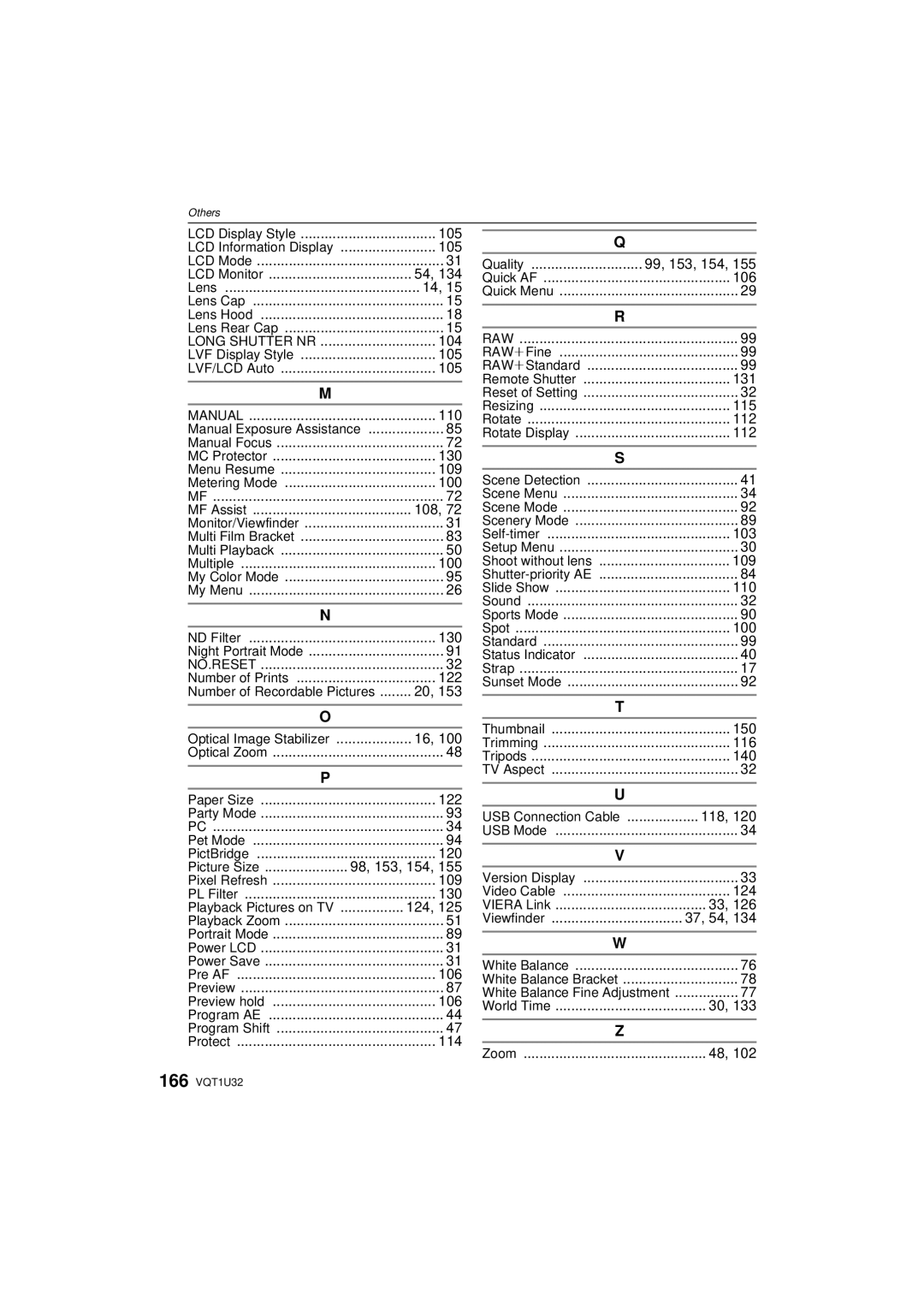 Panasonic DMC-G1K operating instructions 110 