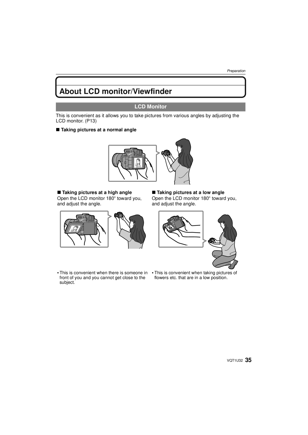 Panasonic DMC-G1K operating instructions About LCD monitor/Viewfinder, LCD Monitor 