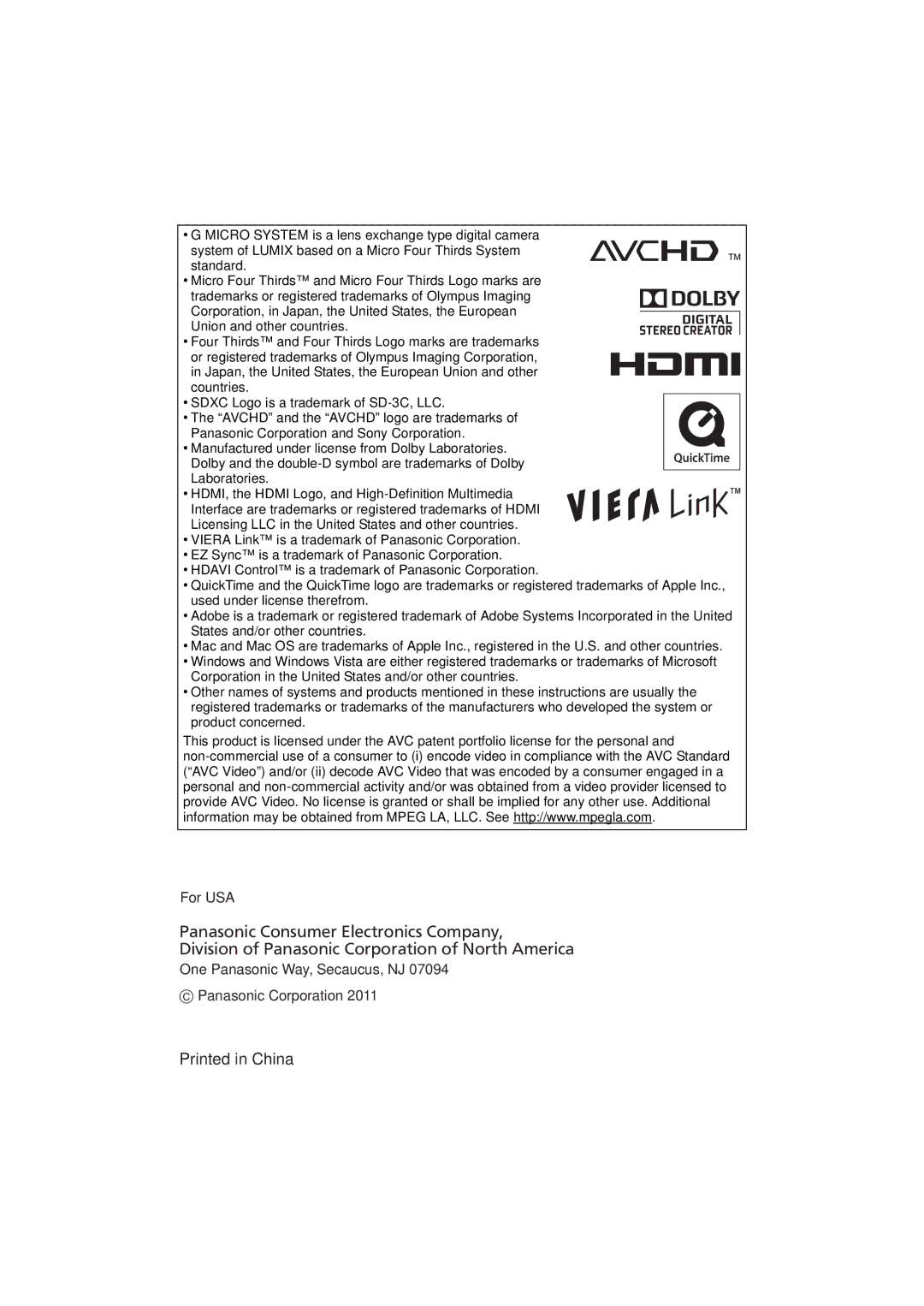 Panasonic DMC-G3K, DMC-G3W, DMCG3KK owner manual 