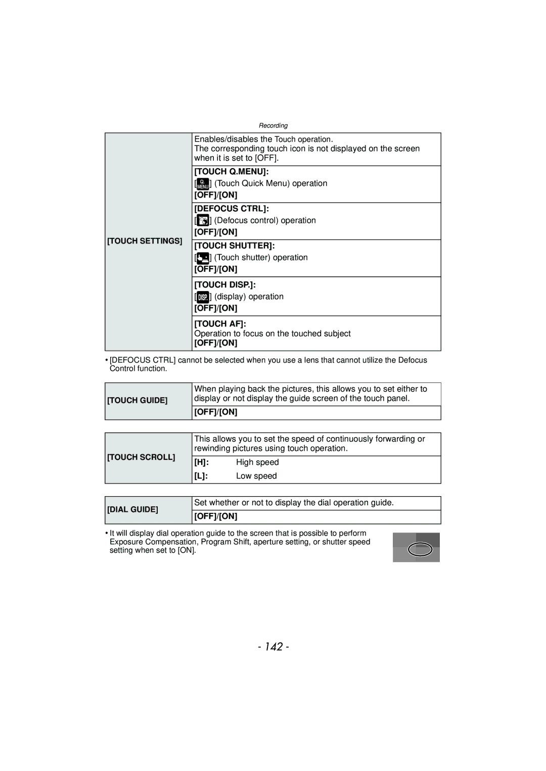 Panasonic DMC-G3 owner manual 142 