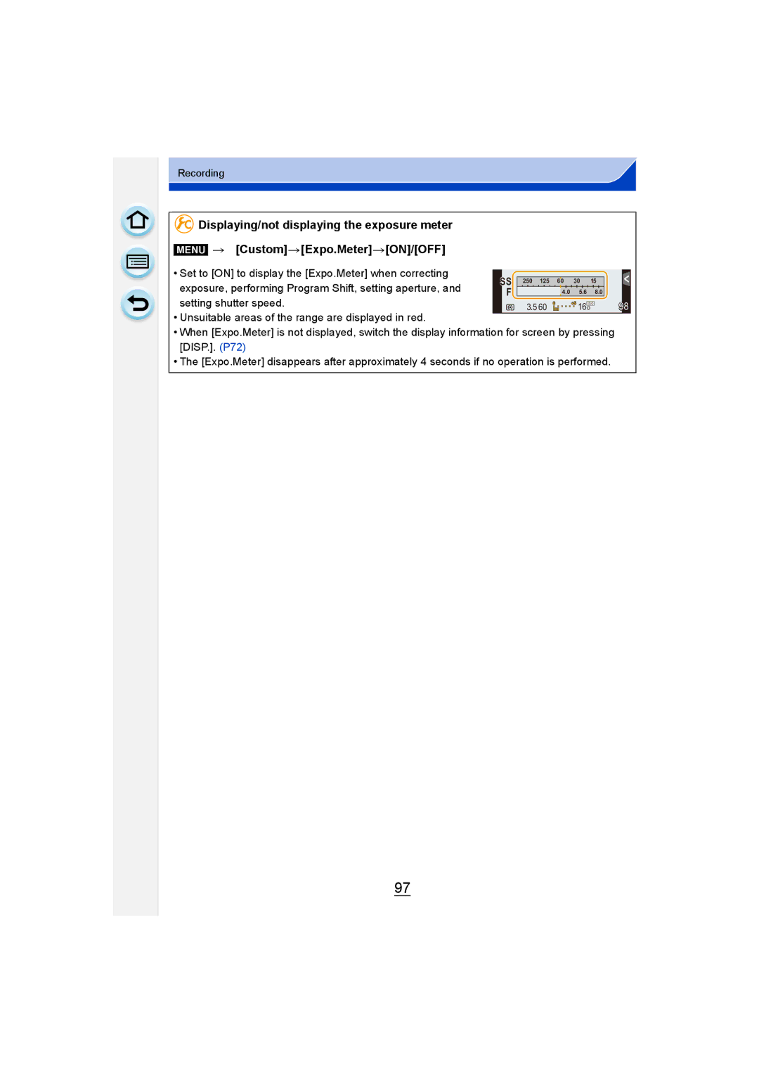 Panasonic DMC-G6 owner manual Setting shutter speed 