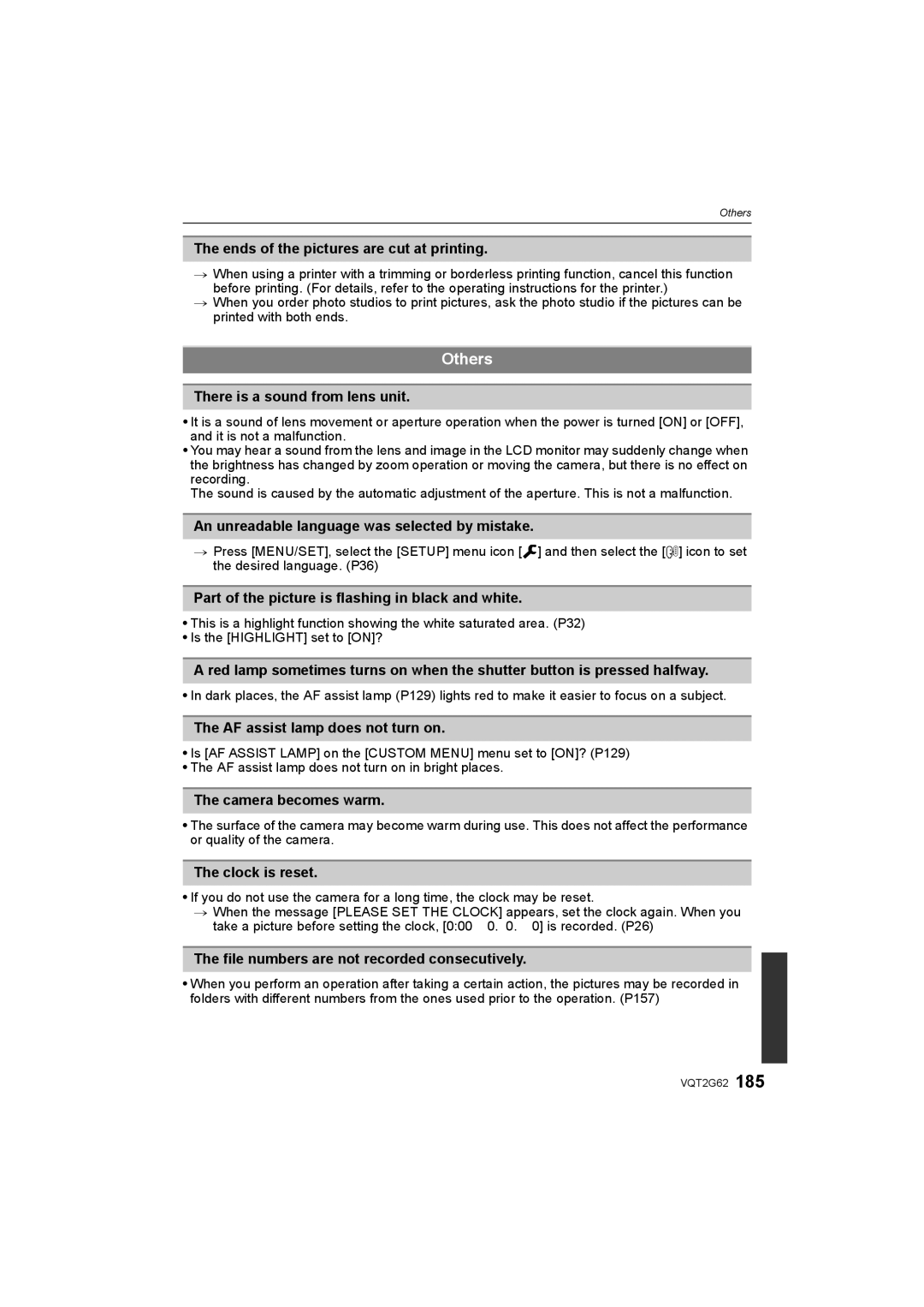 Panasonic DMC-GF1K operating instructions Others 