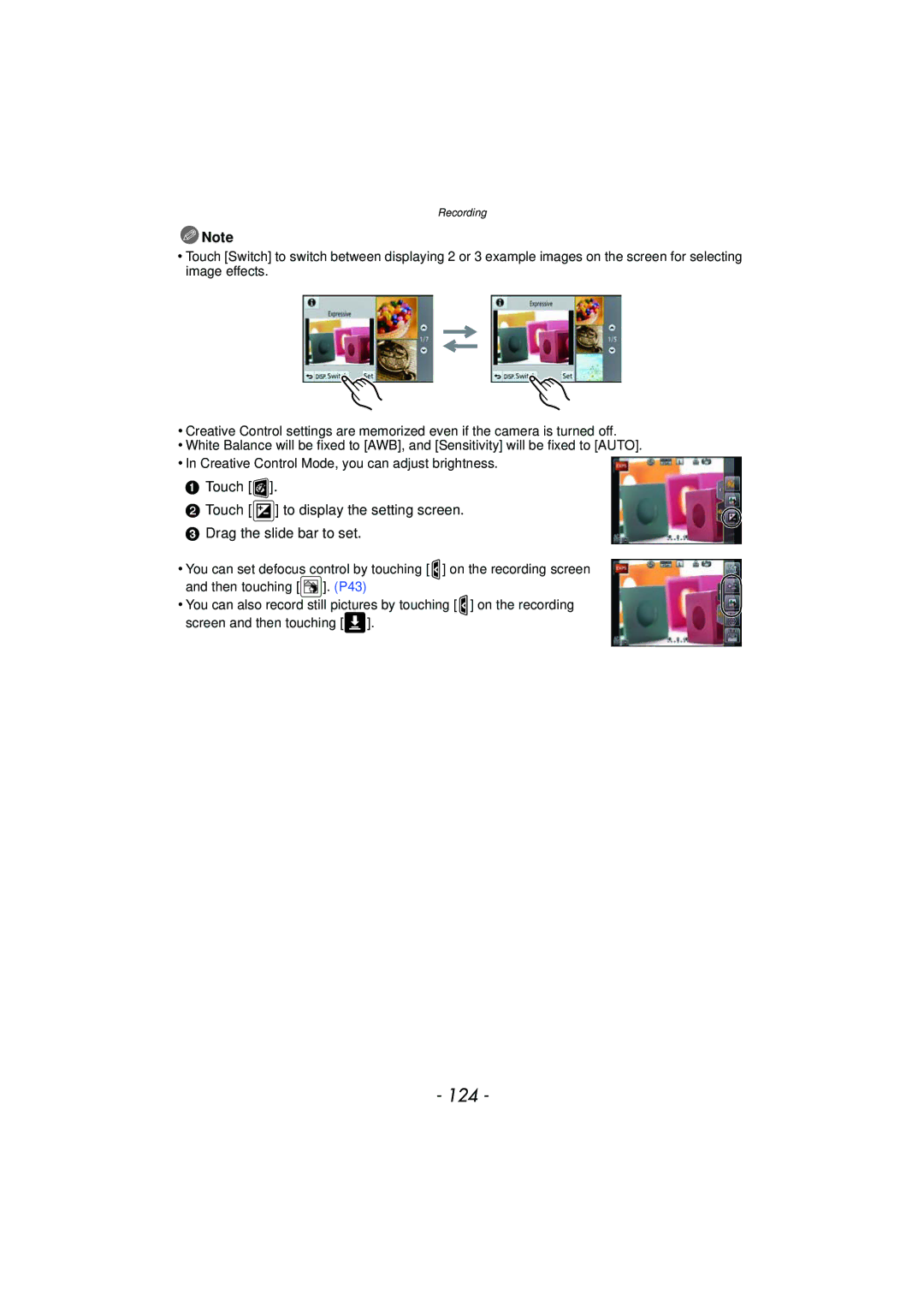 Panasonic DMC-GF5 owner manual 124 