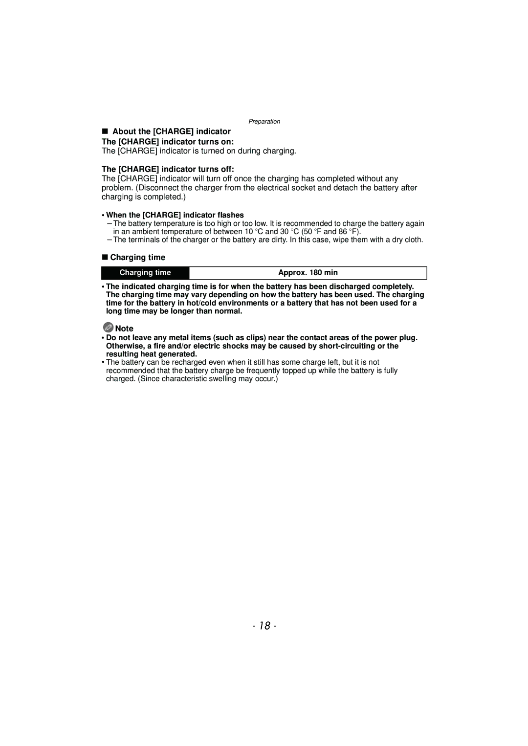 Panasonic DMC-GF5 owner manual Charge indicator is turned on during charging, Charge indicator turns off, Charging time 