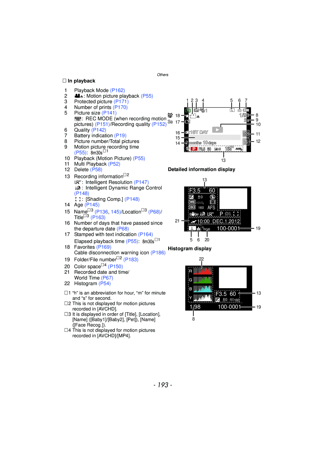 Panasonic DMC-GF5 owner manual 193 