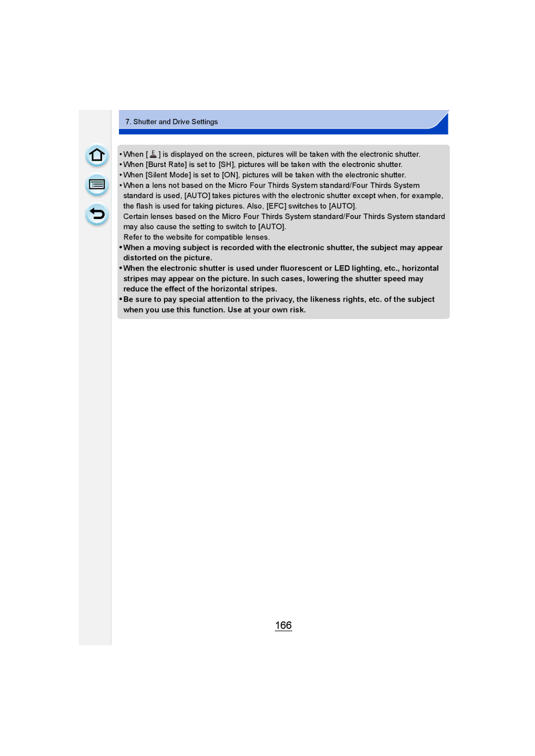 Panasonic DMC-GM1 owner manual 166 