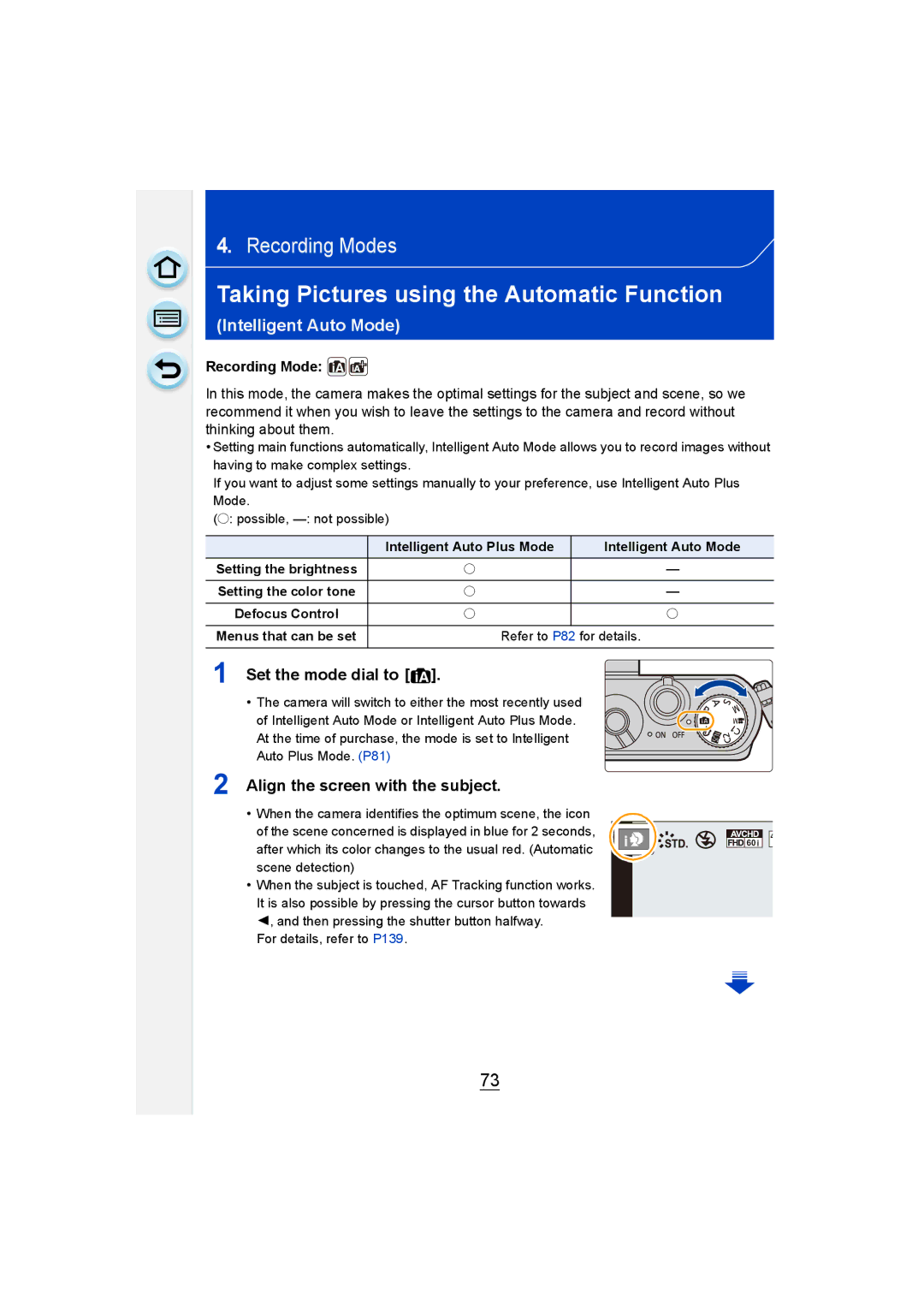 Panasonic DMC-GM1 owner manual Taking Pictures using the Automatic Function, Intelligent Auto Mode, Set the mode dial to 