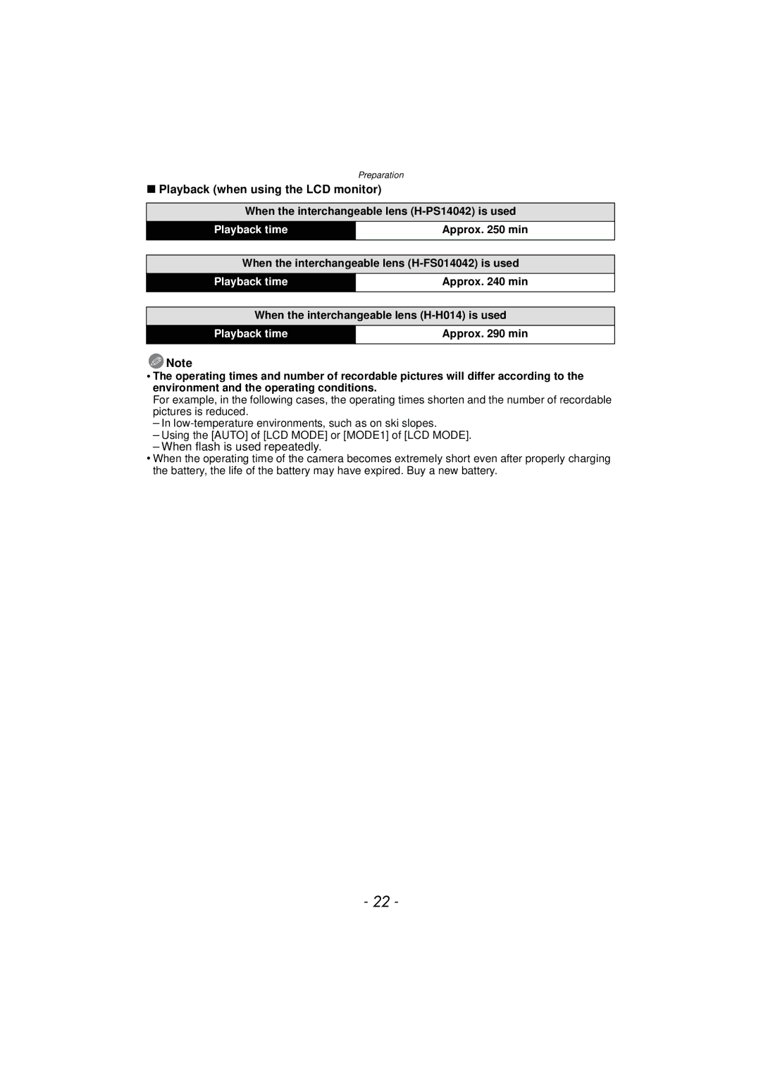 Panasonic DMCGX1KBODY, DMC-GX1, DMCGX1SBODY, DMCGX1XS Playback when using the LCD monitor, When flash is used repeatedly 