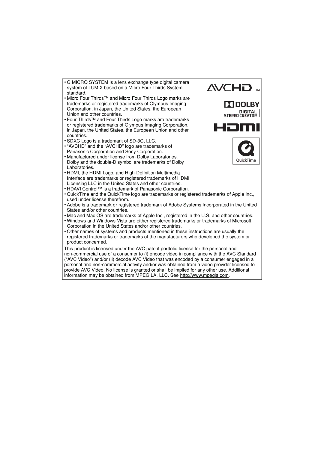 Panasonic DMCGX1SBODY, DMC-GX1, DMCGX1KBODY, DMCGX1XS owner manual 