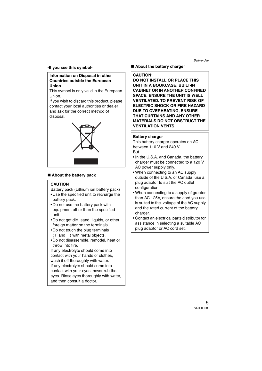 Panasonic DMC-L10K operating instructions About the battery pack, About the battery charger, Battery charger 