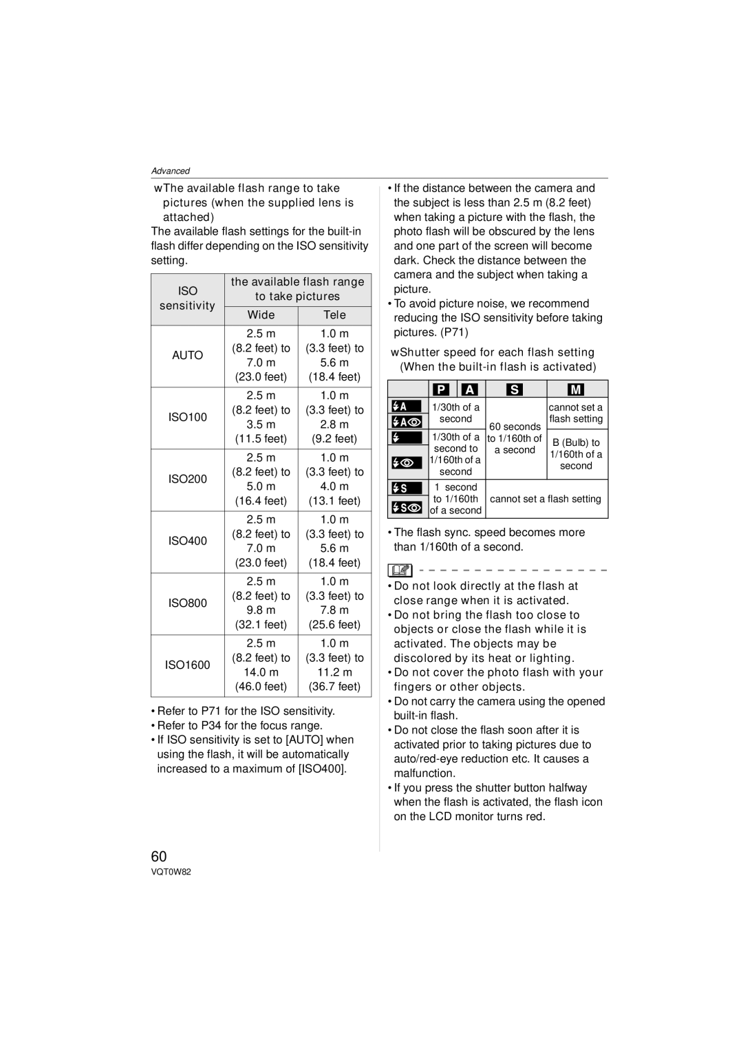 Panasonic DMC-L1K, VQT0W82 operating instructions Iso 