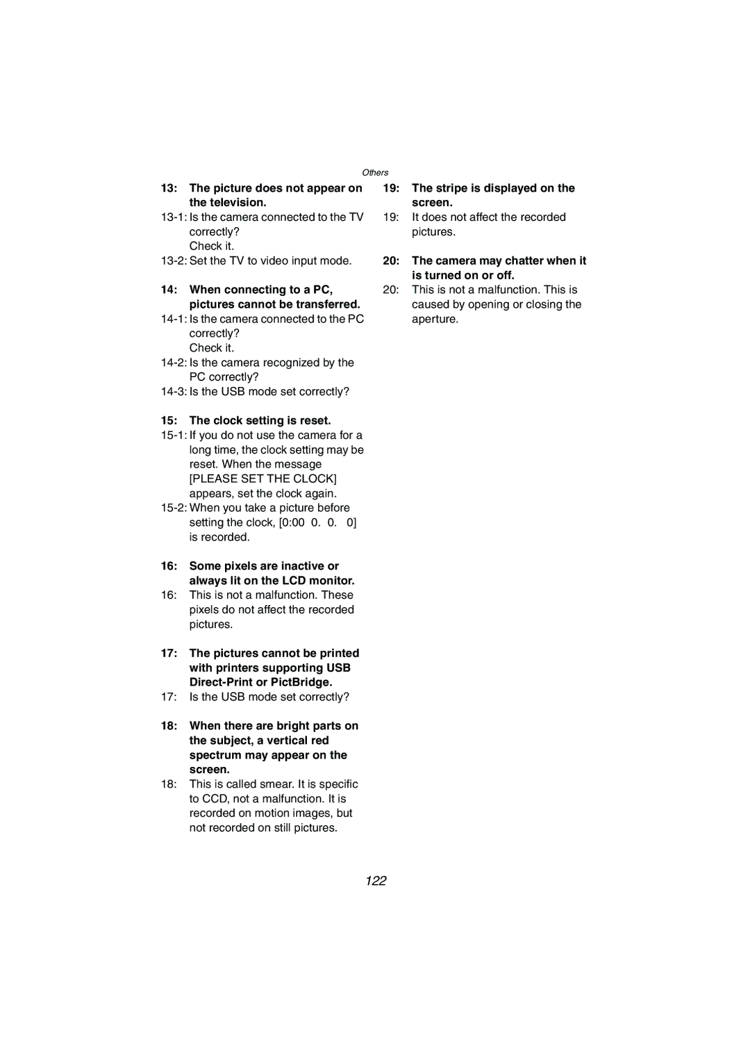 Panasonic DMC-LC1GN operating instructions 122 