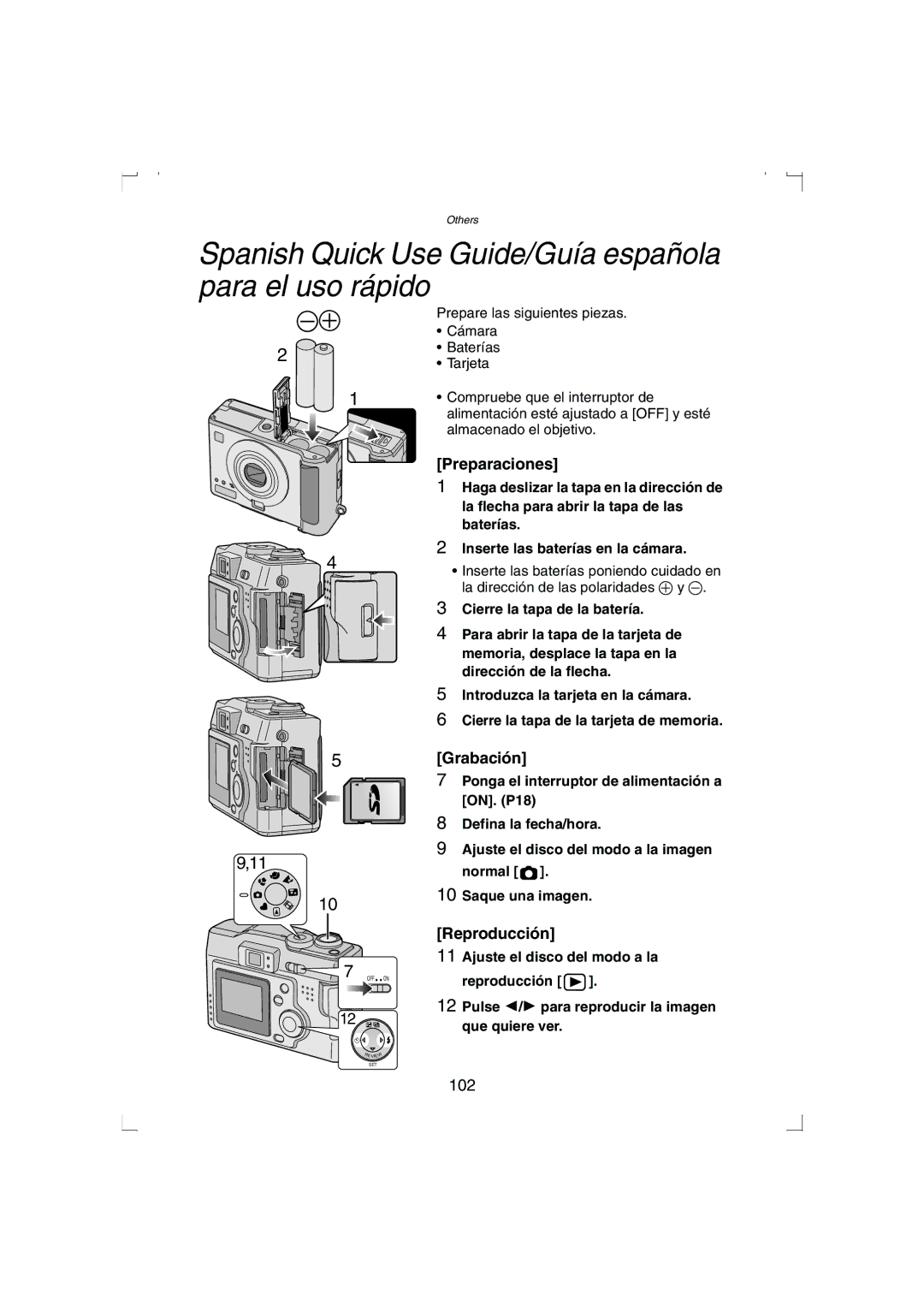 Panasonic DMC-LC33PP operating instructions OFF on 