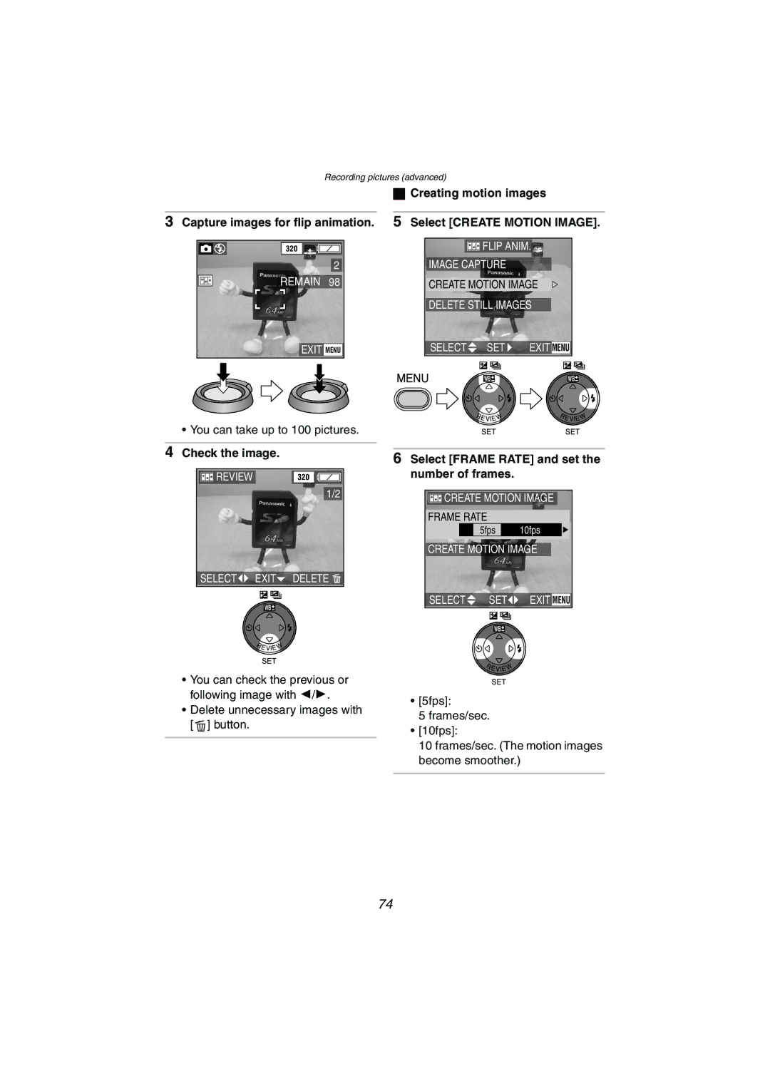 Panasonic DMC-LC70PP, DMC-LC80PP, DMC-LC50PP operating instructions Check the image, Number of frames 