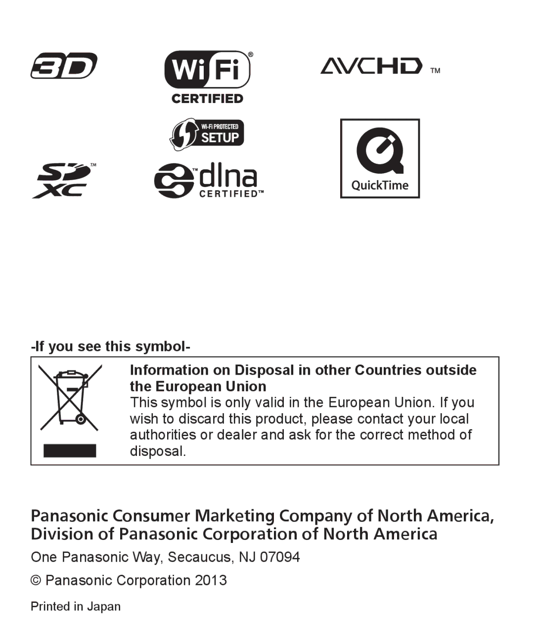 Panasonic DMC-LF1 owner manual 