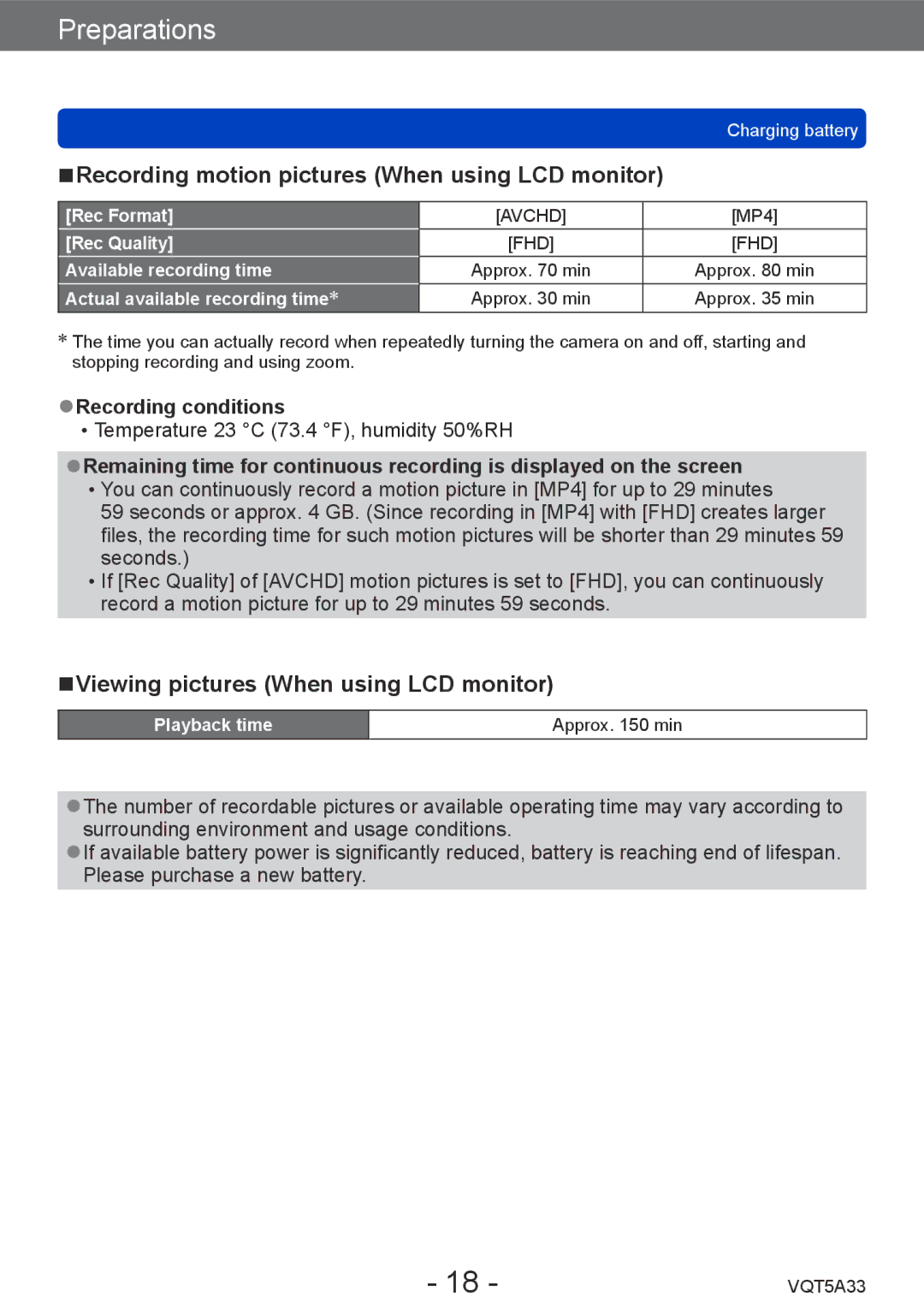 Panasonic DMC-LF1K, DMCLF1W Recording motion pictures When using LCD monitor, Viewing pictures When using LCD monitor 