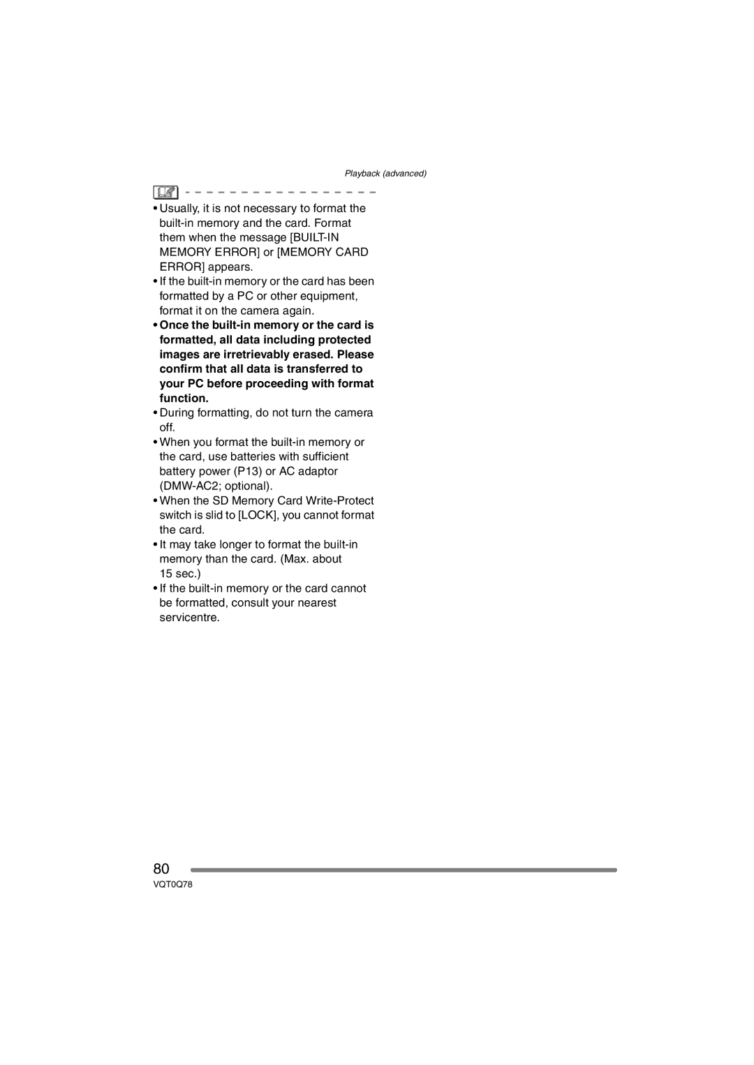 Panasonic DMC-LS1GN operating instructions Playback advanced 