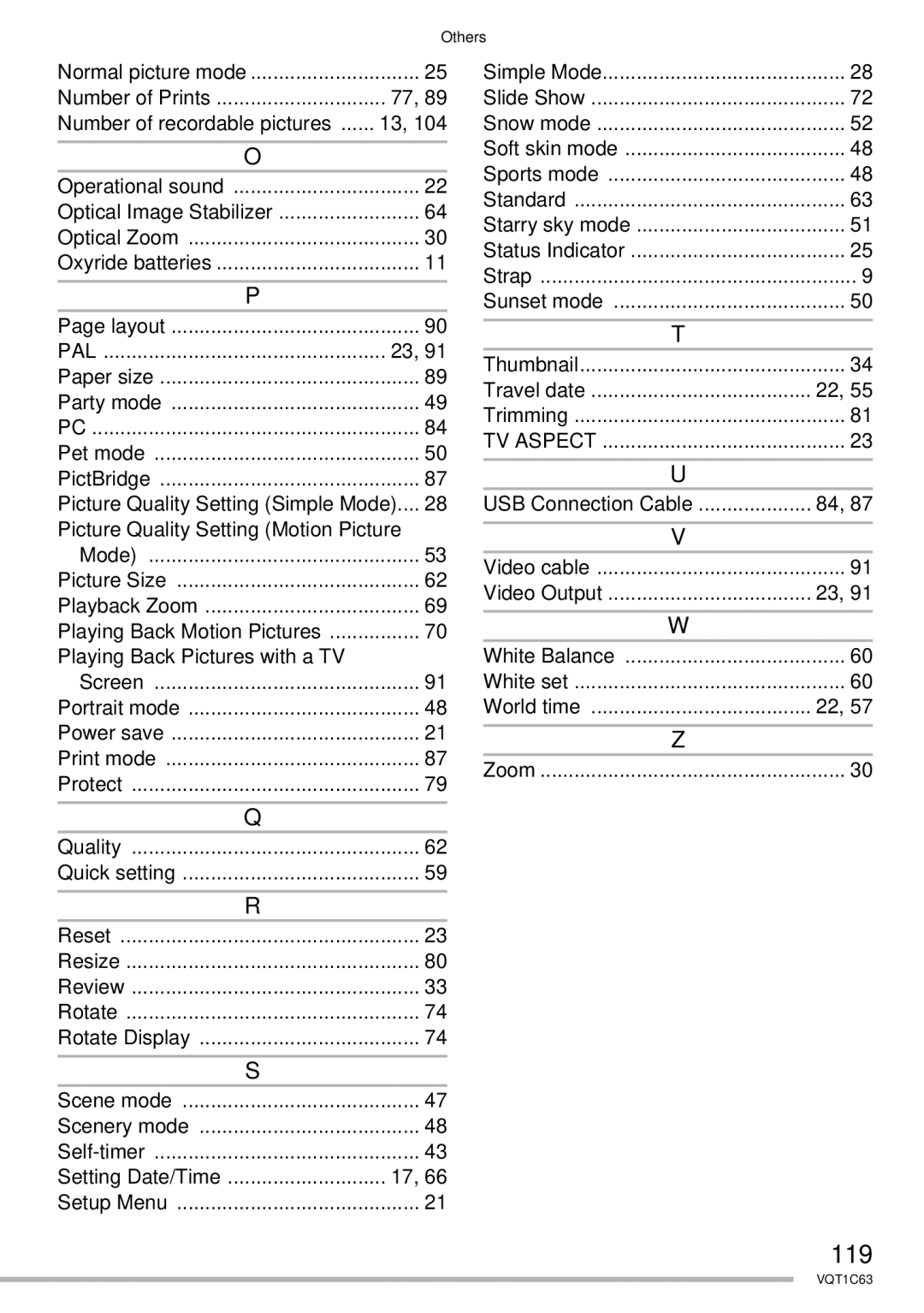 Panasonic DMC-LS70, DMC-LS75, DMC-LS60 operating instructions 119 