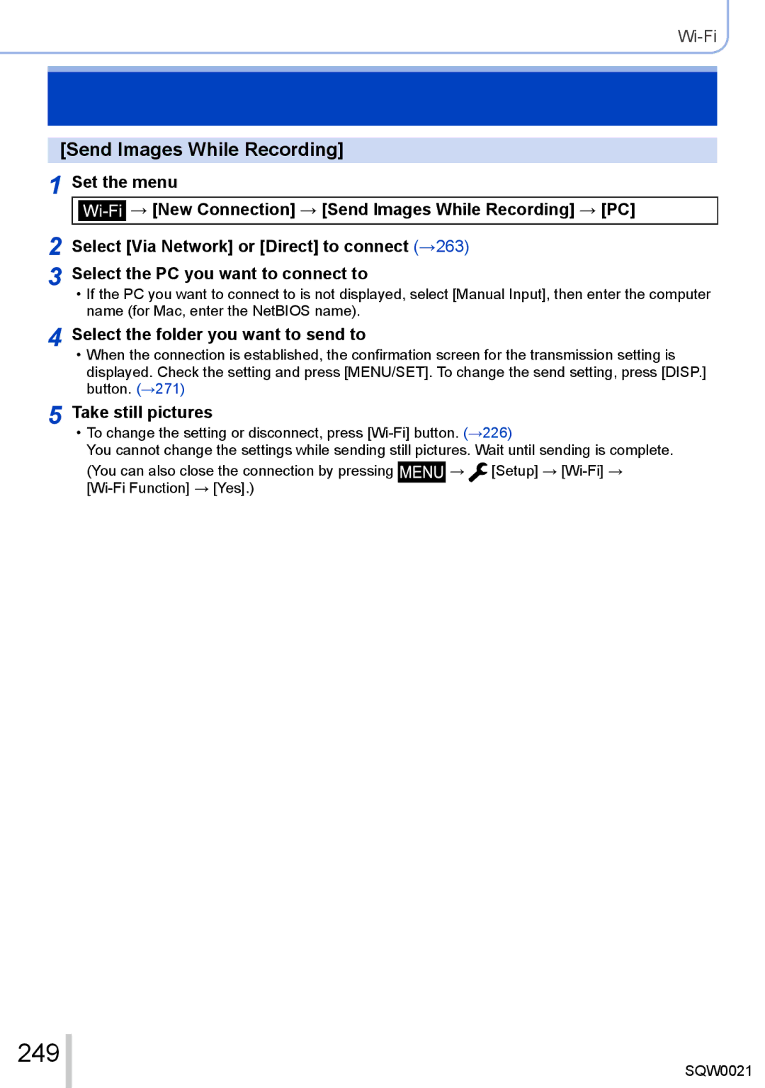 Panasonic DMC-LX100 owner manual 249, Select the folder you want to send to 