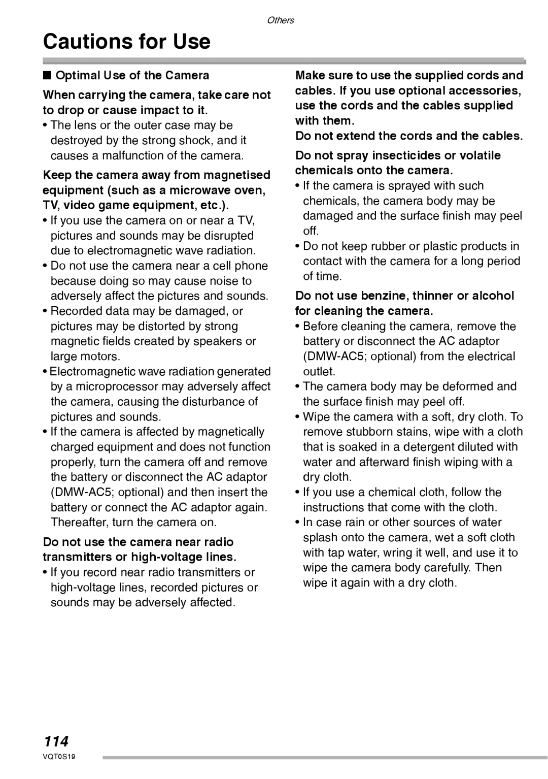 Panasonic DMC-LX1PP operating instructions 114 