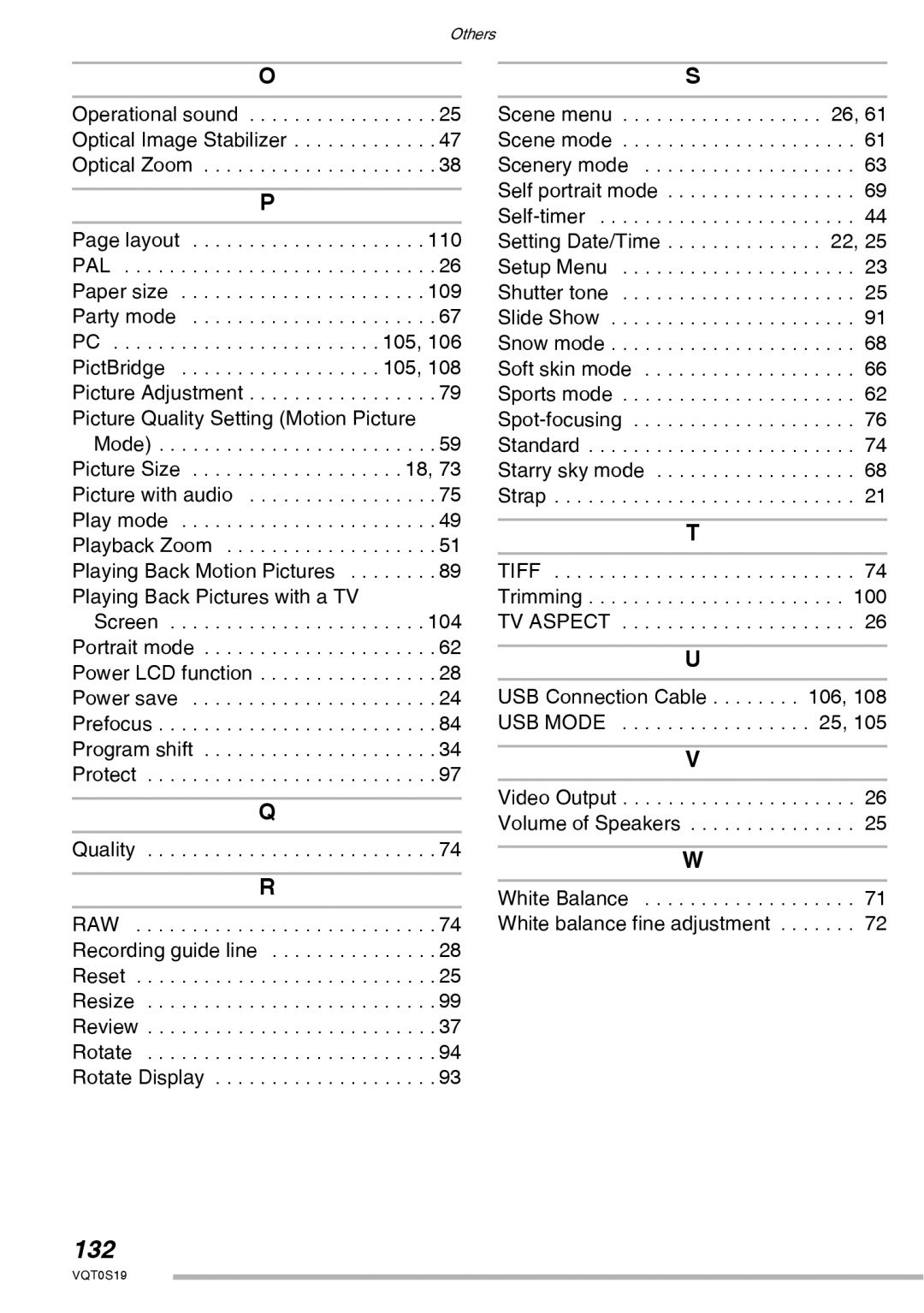 Panasonic DMC-LX1PP operating instructions 132, Quality 