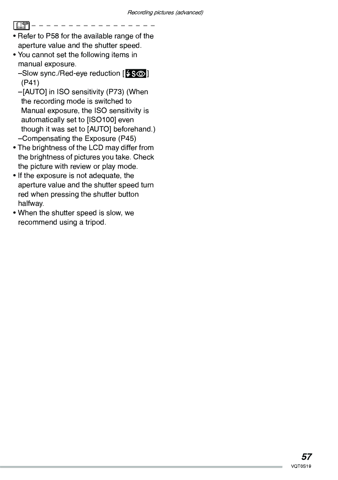 Panasonic DMC-LX1PP operating instructions Recording pictures advanced 