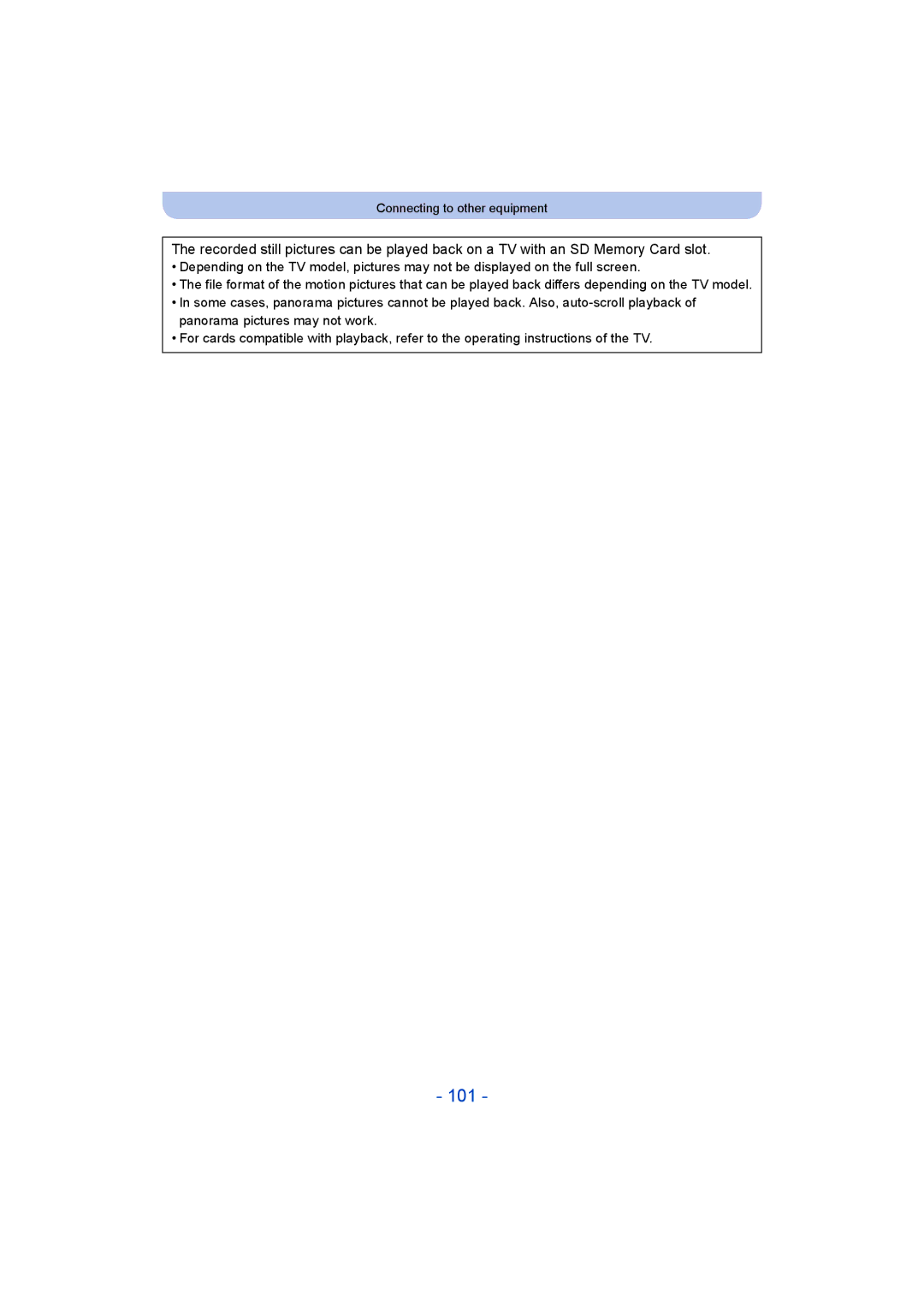 Panasonic DMC-LZ40 owner manual 101 