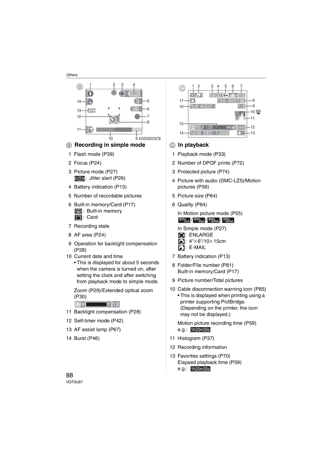 Panasonic DMCLZ5K, DMC-LZ5, DMC-LZ3, DMCLZ5S, DMCLZ3S, DMC-LZ4 operating instructions Recording in simple mode, Playback 