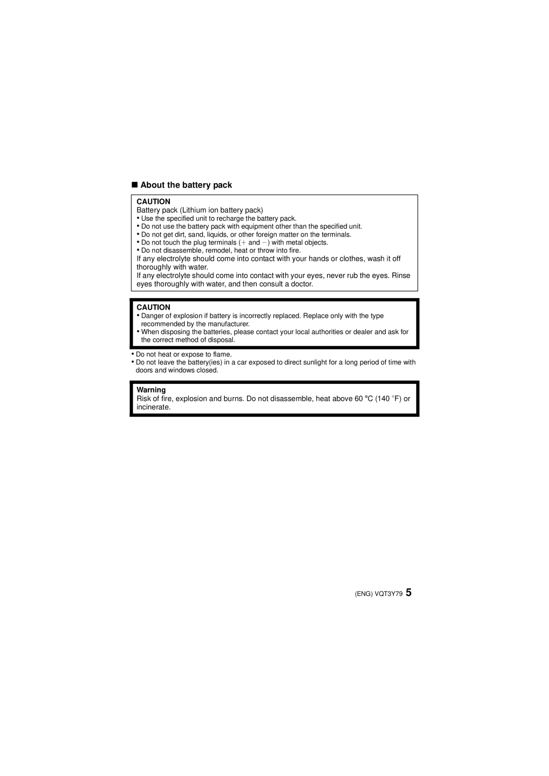 Panasonic DMCSZ7K, DMC-SZ7 owner manual About the battery pack 