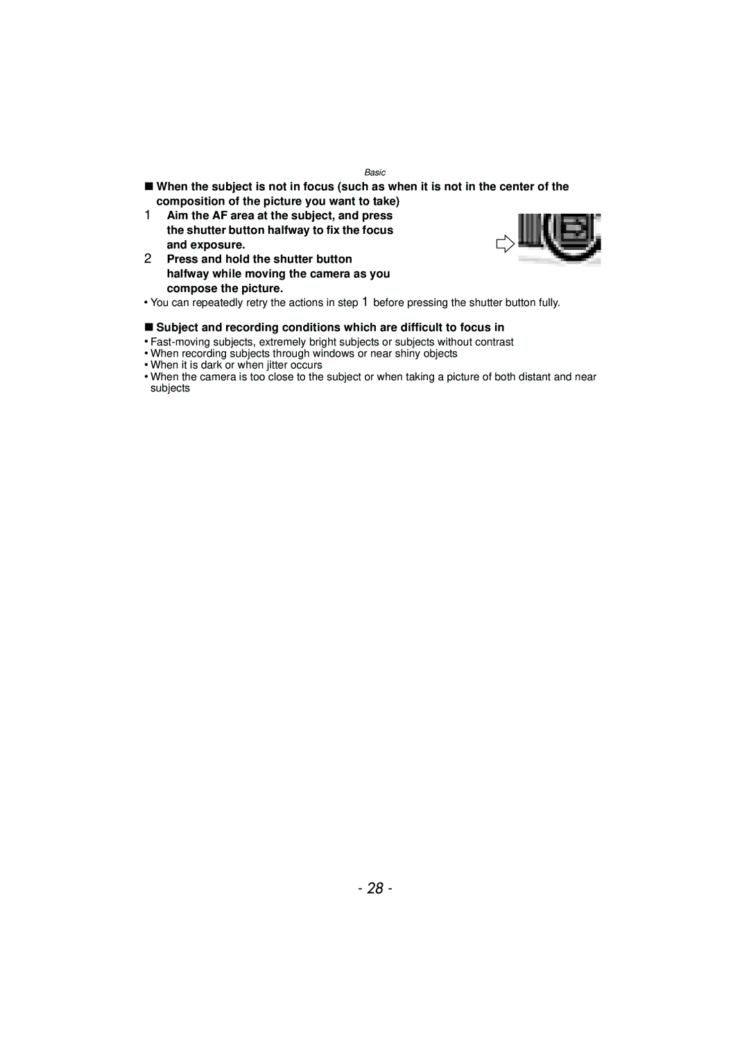 Panasonic DMC-SZ7 owner manual Compose the picture 