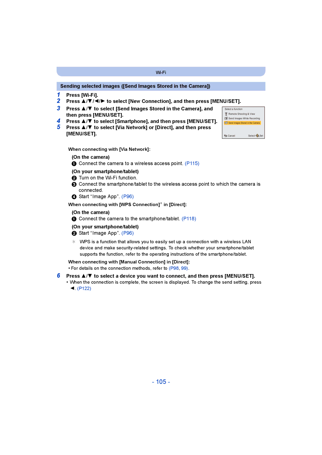 Panasonic DMC-SZ8 operating instructions 105 