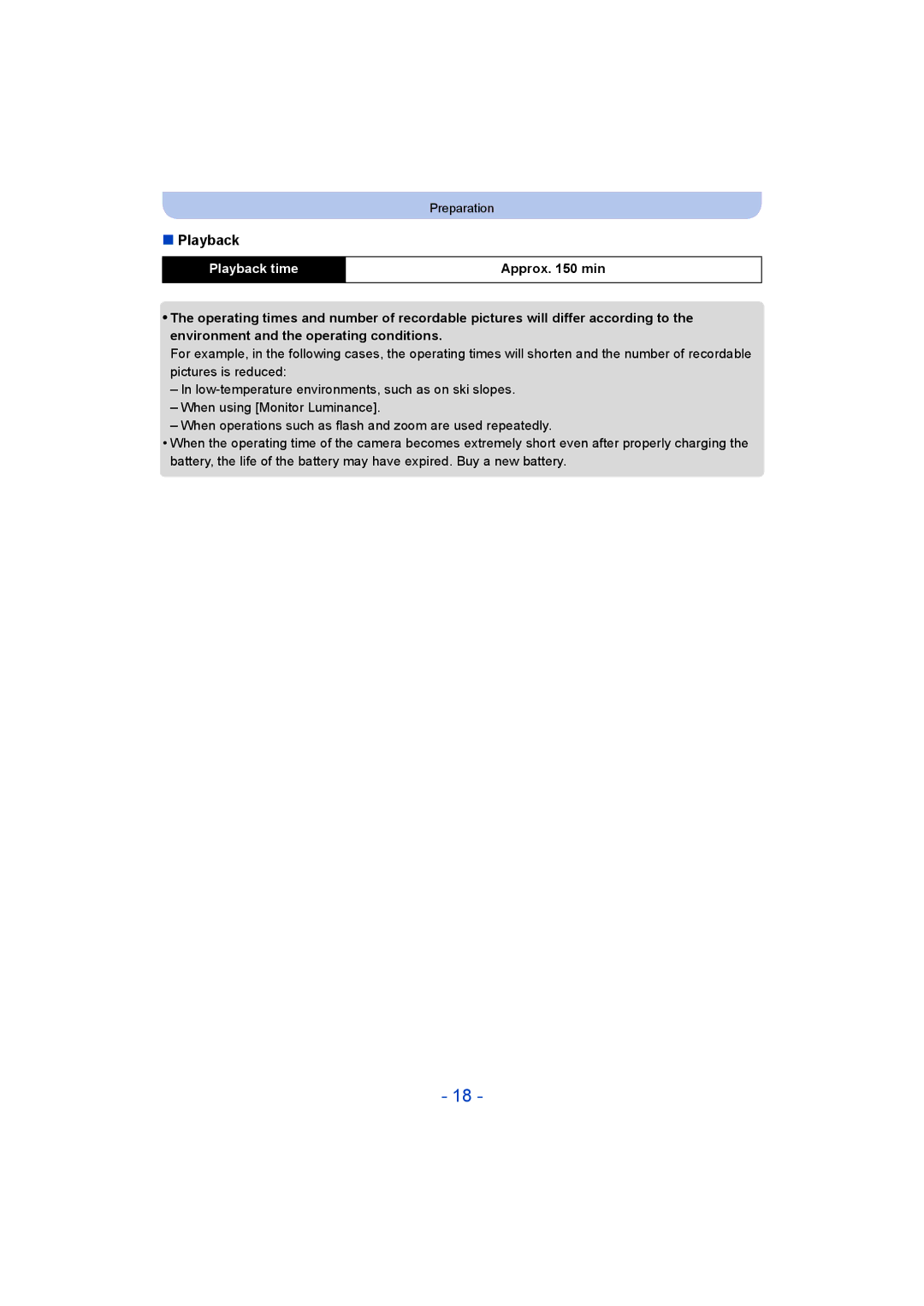 Panasonic DMC-SZ9 manual Playback time 