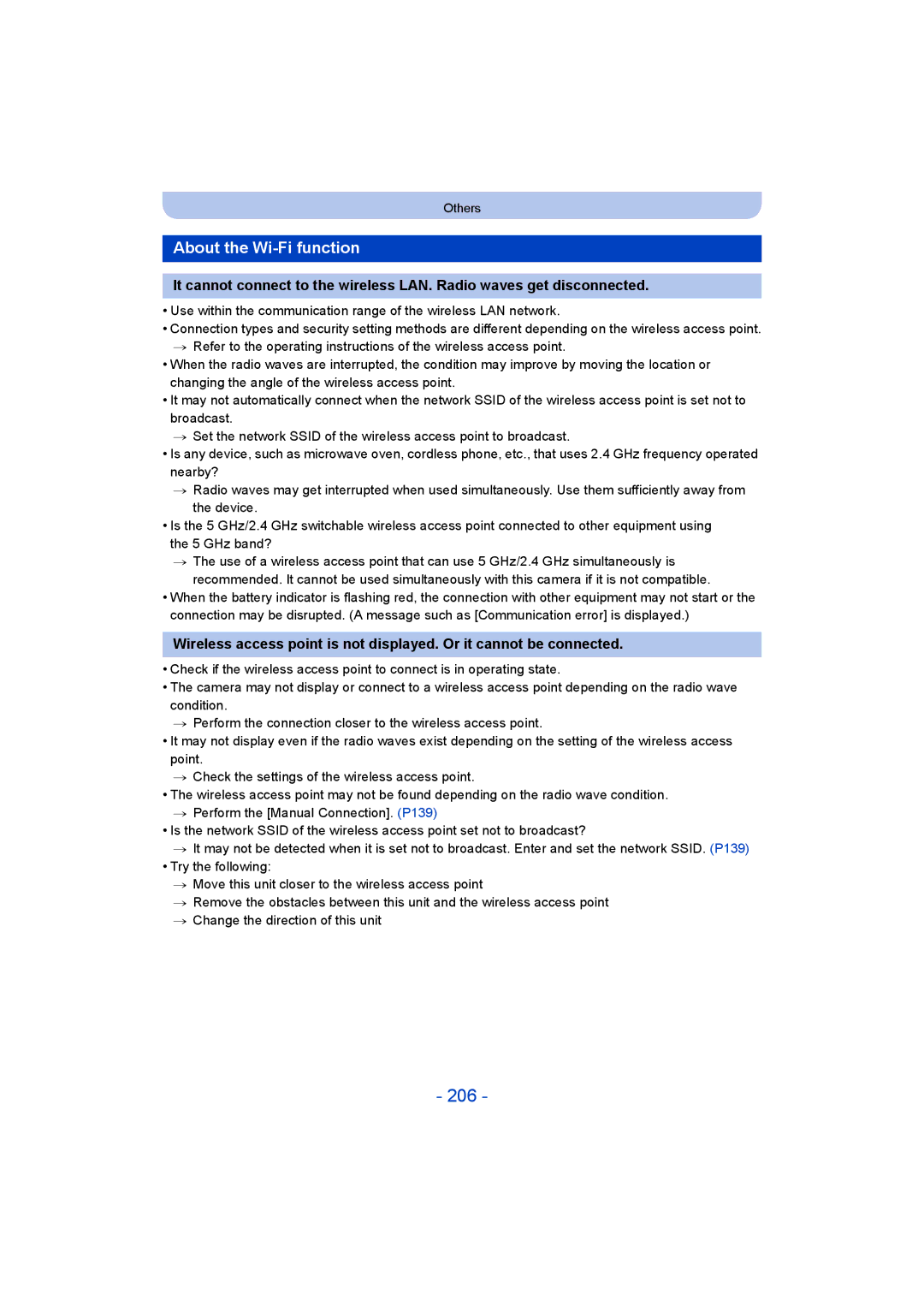 Panasonic DMC-SZ9 manual 206, About the Wi-Fi function 