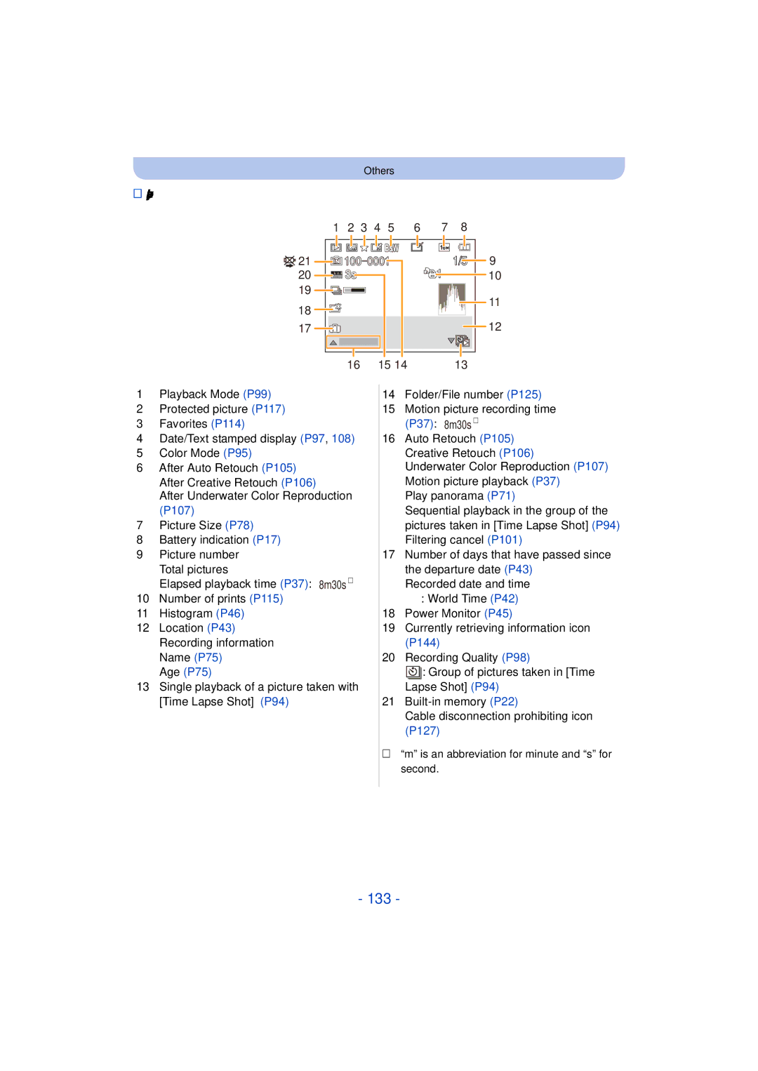 Panasonic DMC-TS25 owner manual 133, Age P75 