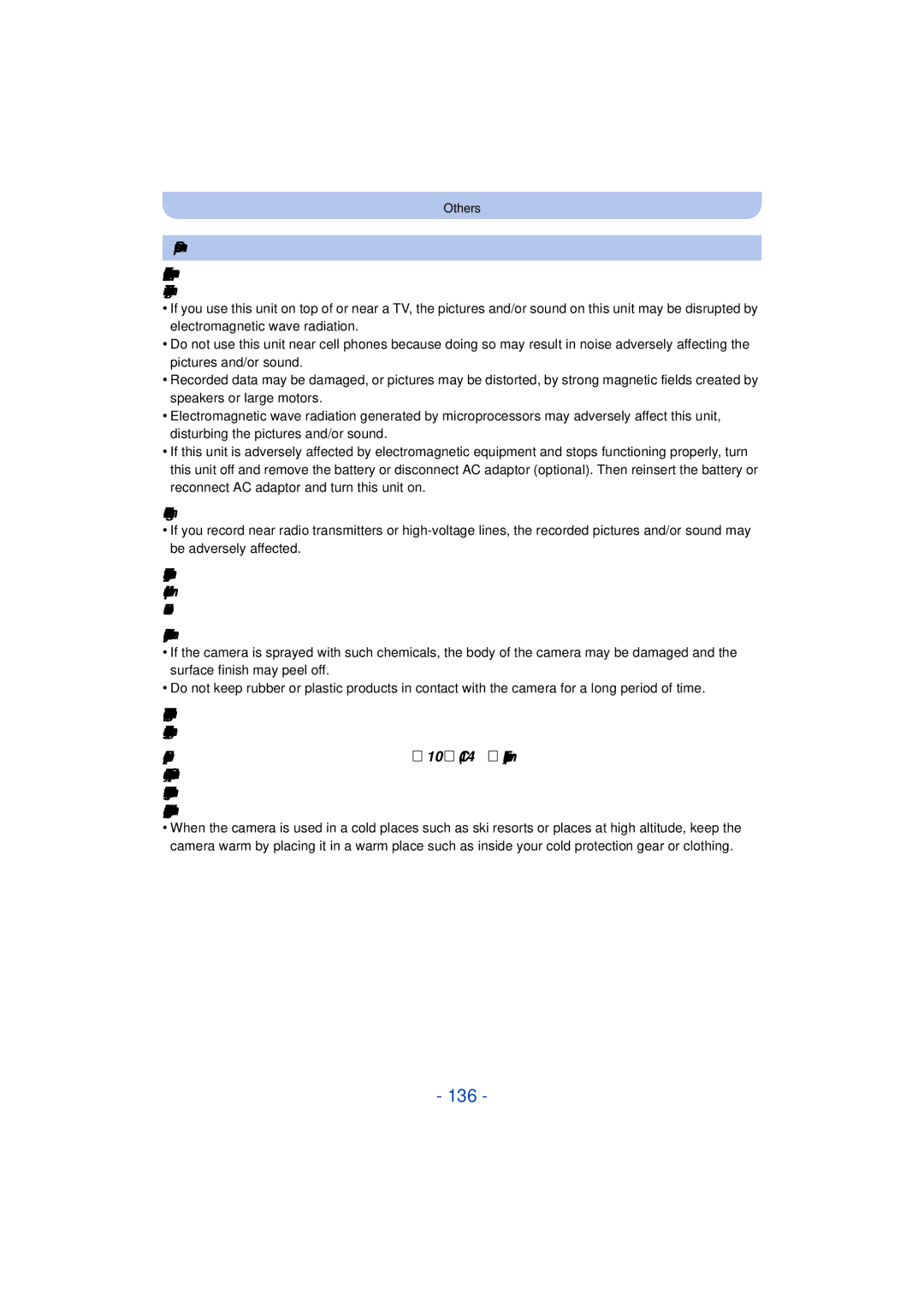 Panasonic DMC-TS25 owner manual 136 