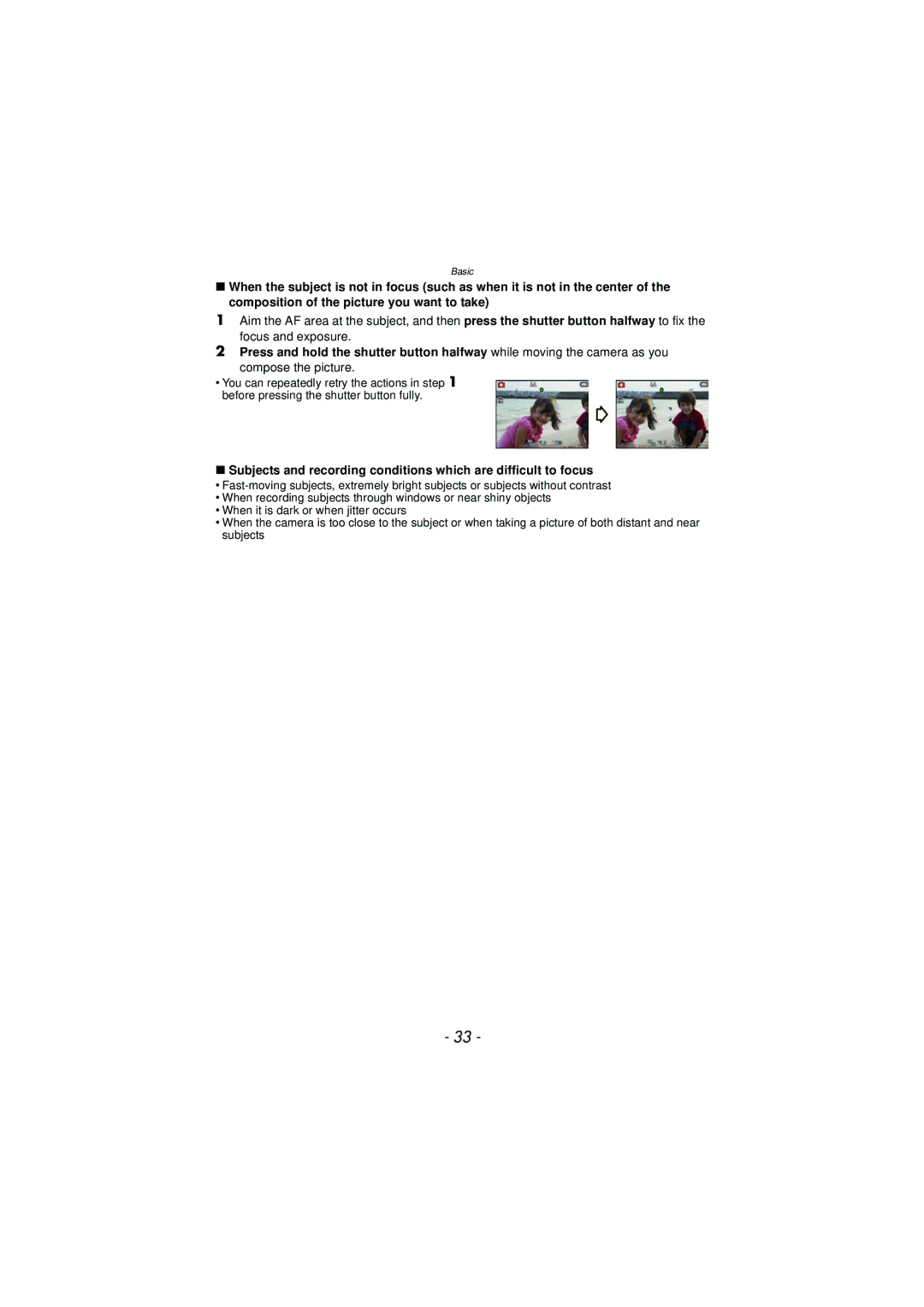 Panasonic DMC-TS3 owner manual Compose the picture 